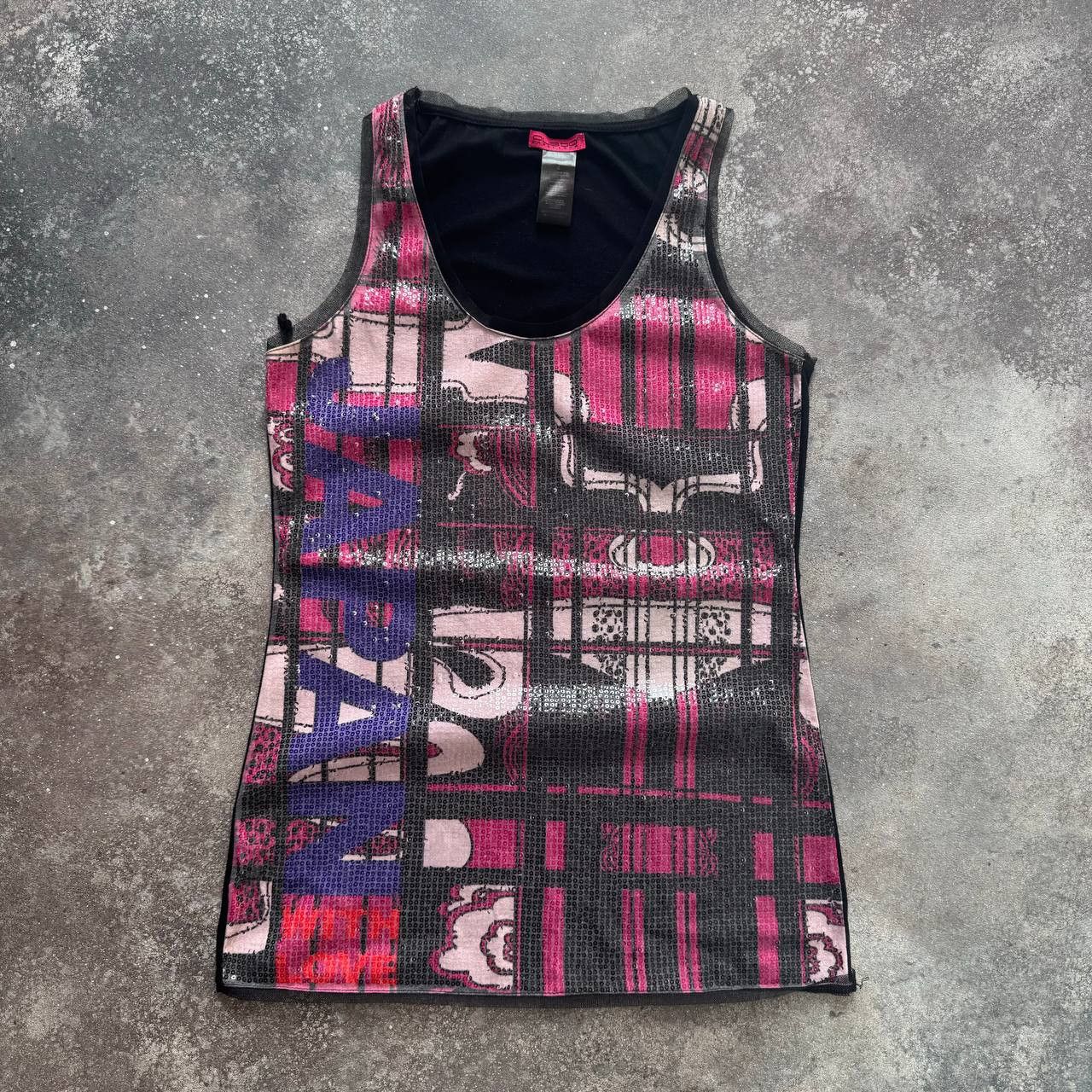 Custo Barcelona Y2K Custo Barcelona Vintage Washed Multicolour Tank Top Size M / US 6-8 / IT 42-44 - 1 Thumbnail