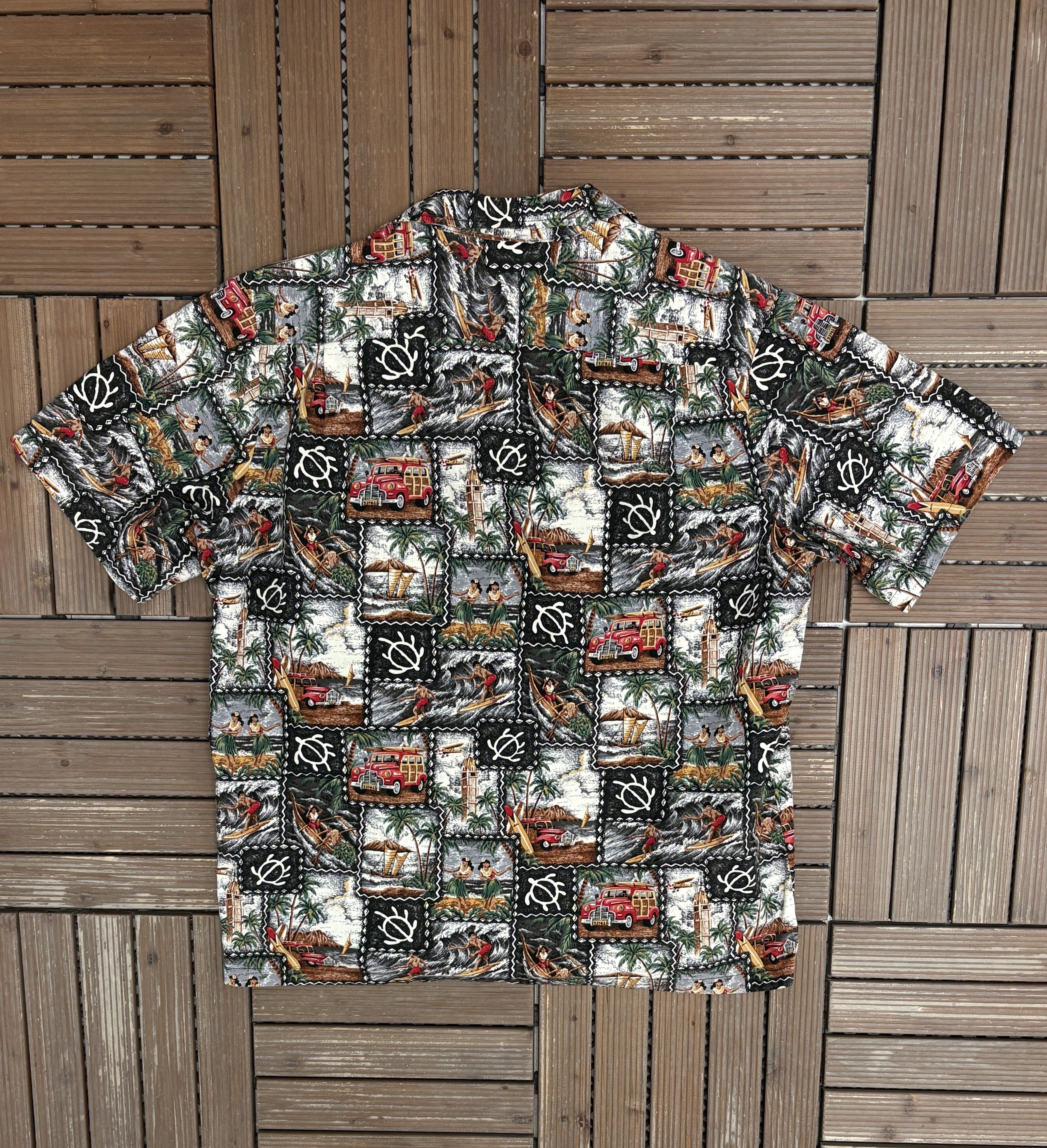 Vintage Hula & Surfing Vintage Hawaiian Button Down Shirt Size US XL / EU 56 / 4 - 3 Thumbnail