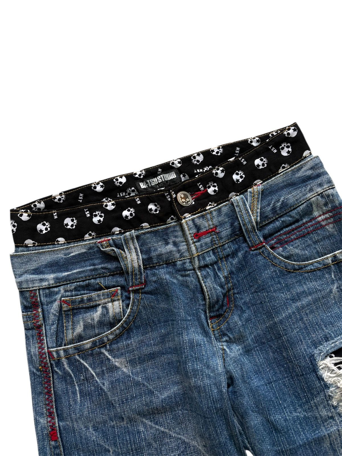 Isamu Katayama Backlash BA-TSU Studio Skull Pants Size US 27 - 4 Thumbnail