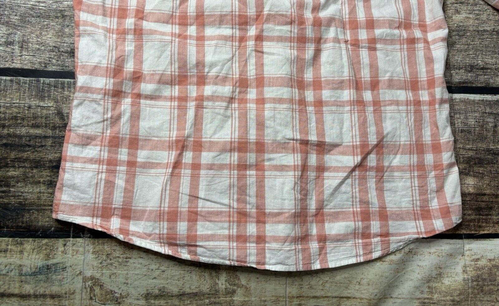 L.L. Bean LL Bean Shirt Men's Large Linen Cotton Plaid Button Pockets Size US L / EU 52-54 / 3 - 7 Thumbnail
