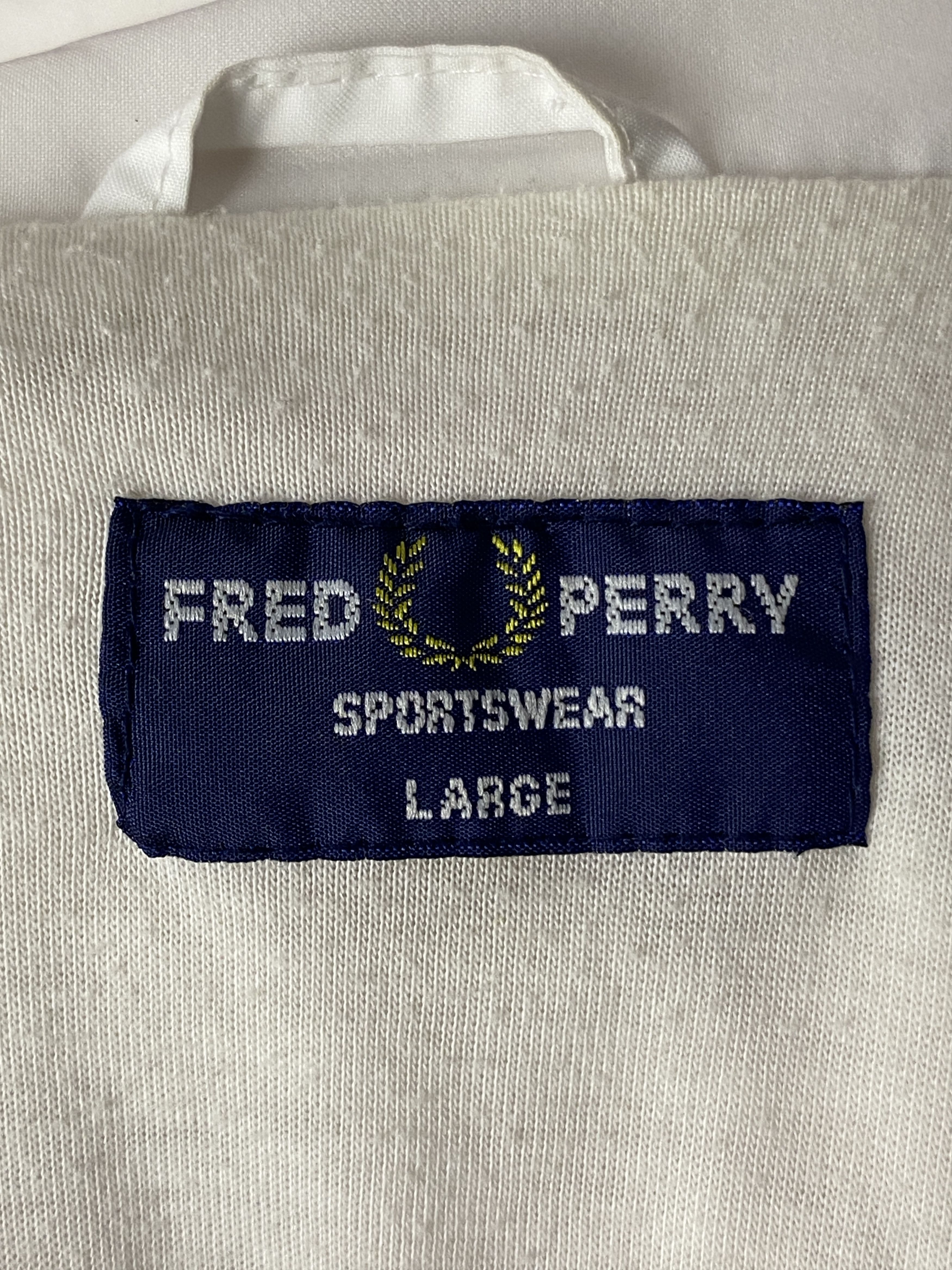 Fred Perry × Vintage 80s Fred Perry Sportswear Vintage Men's Windbreaker Jacket Size US L / EU 52-54 / 3 - 6 Thumbnail