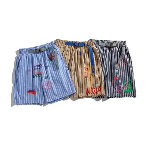 Other 20SS Indigo Union Japan Navy Oxford Striped Shorts Size US 31 - 4 Thumbnail