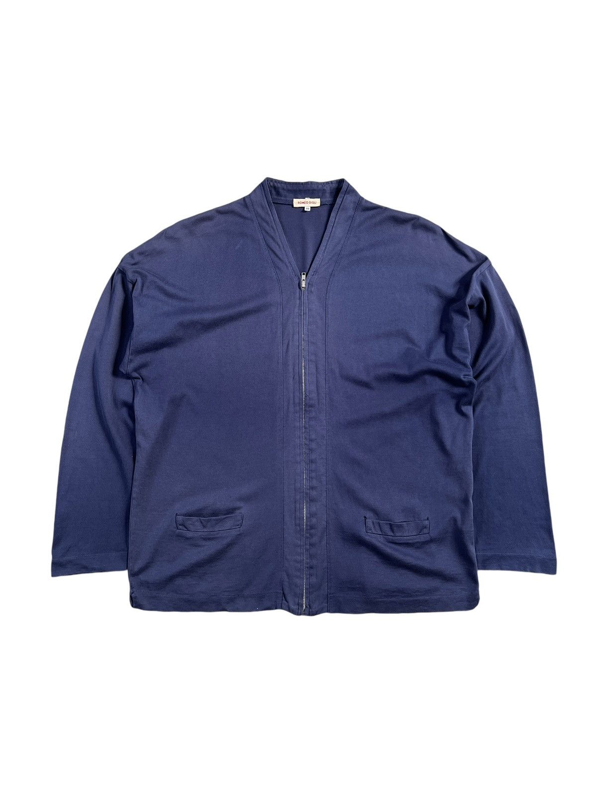 Romeo Gigli Vintage Romeo Gigli Zipper Cotton Light Jacket Size US L / EU 52-54 / 3 - 10 Thumbnail