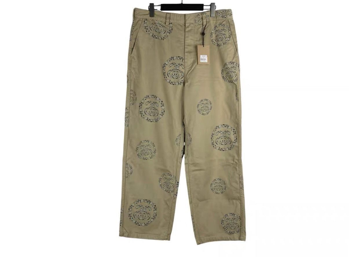 Stussy Beige Patterned Casual Pants Size 34 Size US 34 / EU 50 - 1 Thumbnail