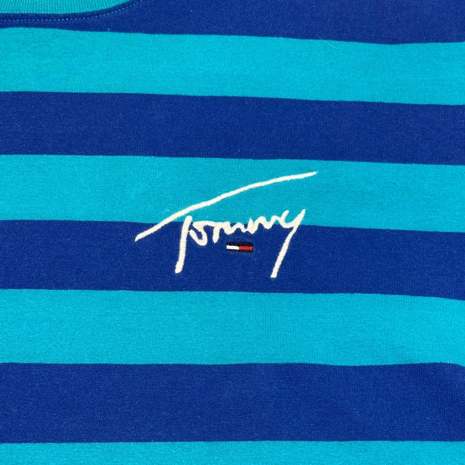 Tommy Hilfiger Tommy Jeans Tommy Hilfiger Tee XL Striped “Blue and Surf” Size US XL / EU 56 / 4 - 4 Thumbnail