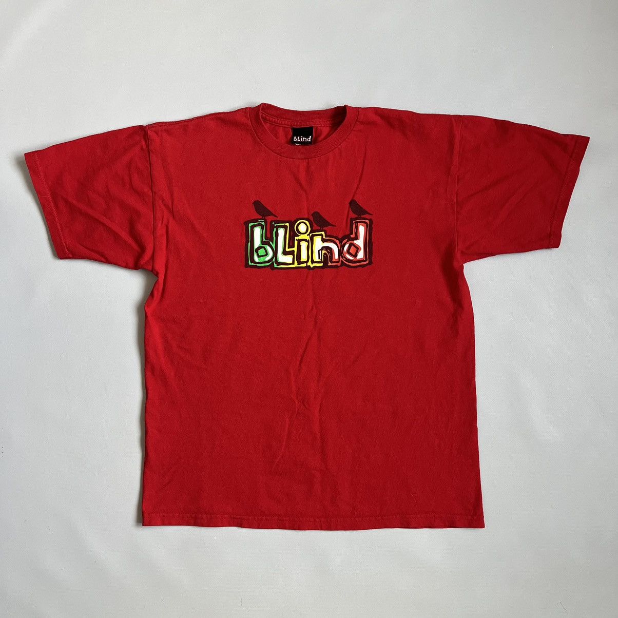 Blind Skateboards × Vintage Vintage 2000s Blind Skateboards Red T 