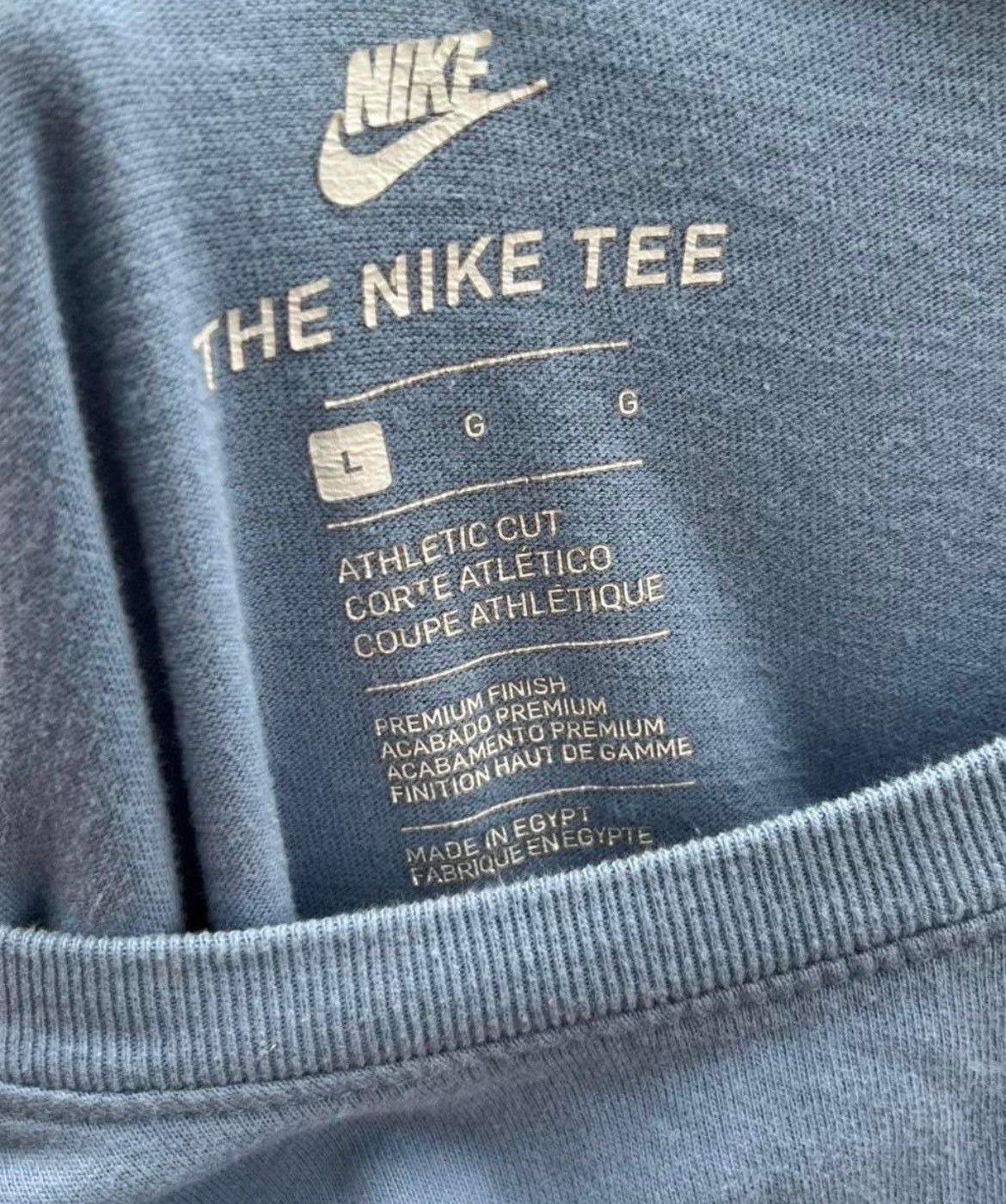 Other Vintage Y2K Nike Distressed Swoosh Tee Faded Size US L / EU 52-54 / 3 - 5 Thumbnail