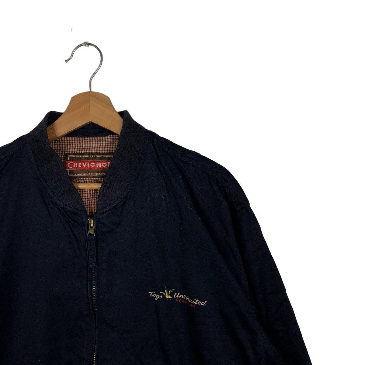 Issey Miyake VINTAGE BOMBER JACKET CHEVIGNON ISSEY MIYAKE TARTAN LINING Size US L / EU 52-54 / 3 - 5 Thumbnail