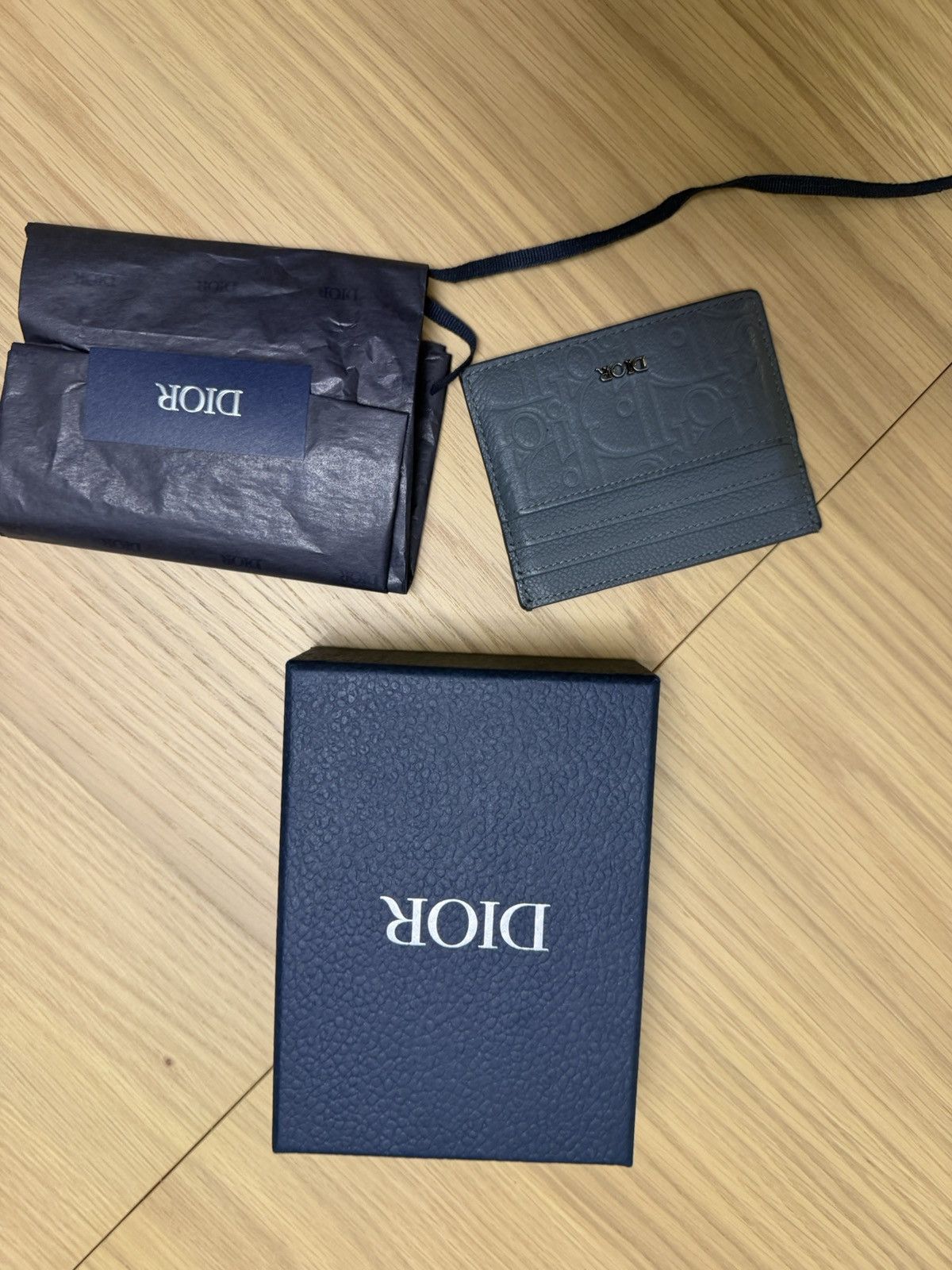 Dior Dior Card Holder Gradient Dior Gravity Leather Size ONE SIZE - 12 Thumbnail
