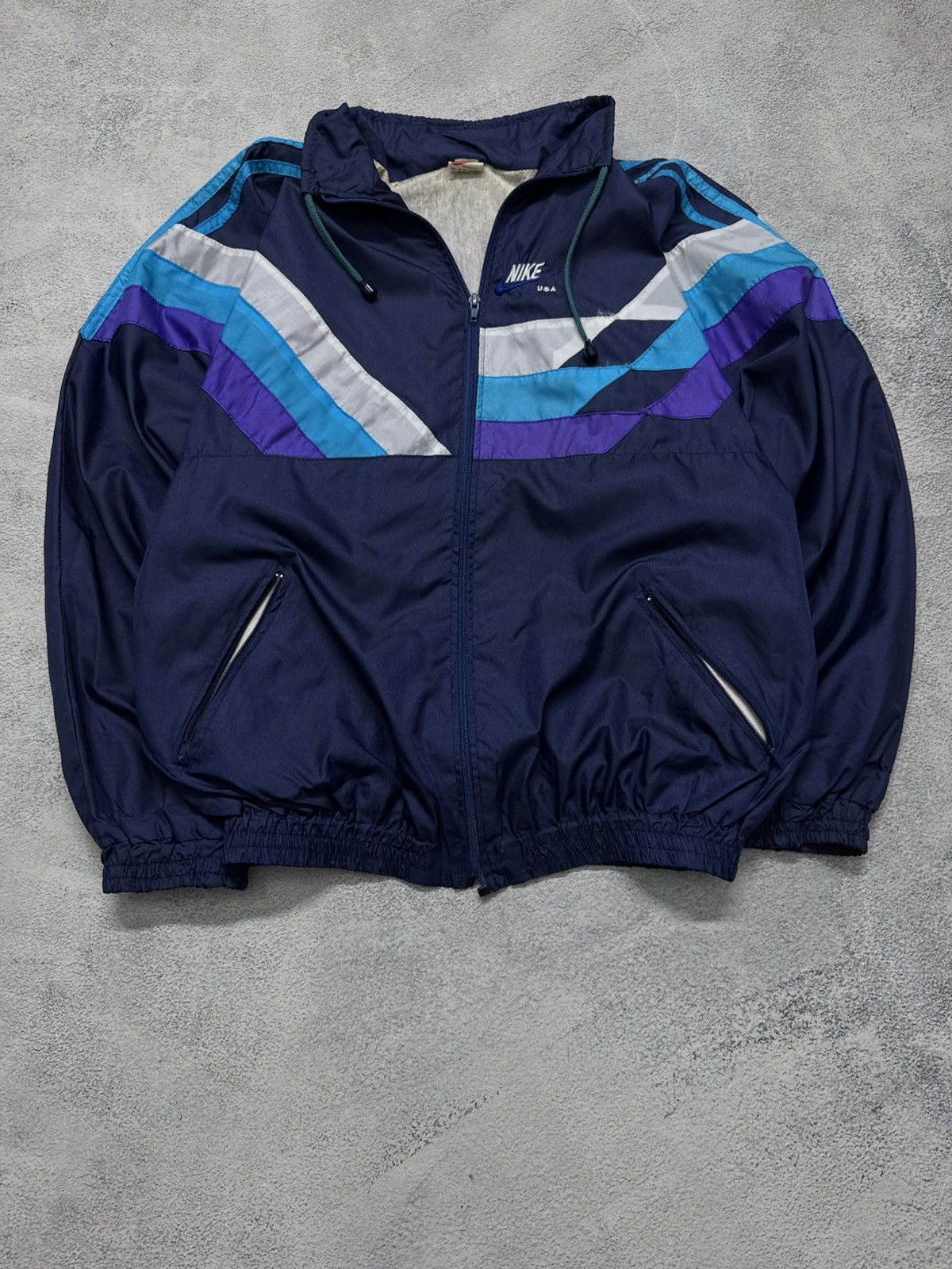 Nike Vintage Nike Track Jacket Nylon Top Striped 2000s Size US L / EU 52-54 / 3 - 7 Thumbnail