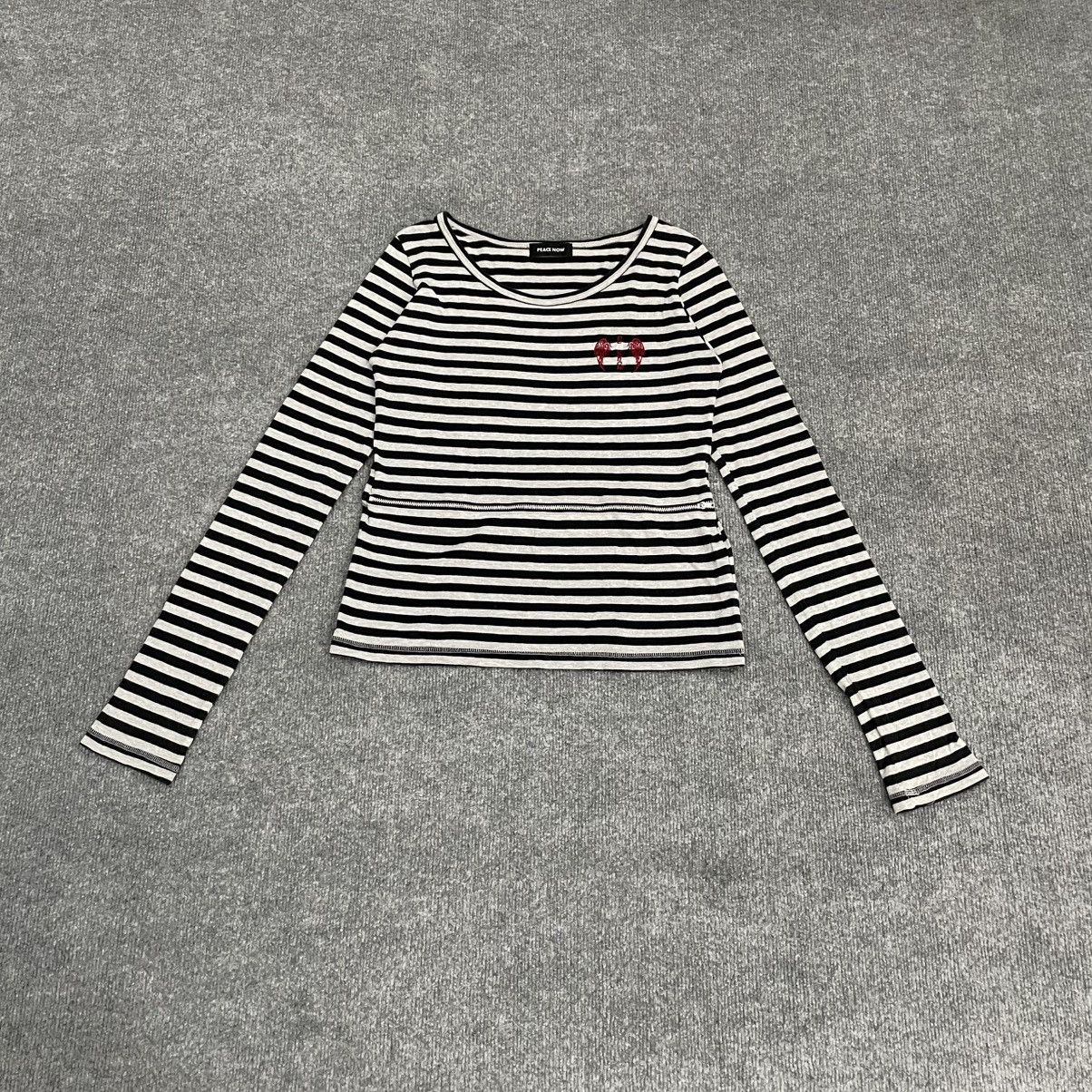 Japanese Brand Japanese Peace Now Stiped Long Sleeve Shirt Hidden Pocket Size M / US 6-8 / IT 42-44 - 1 Thumbnail