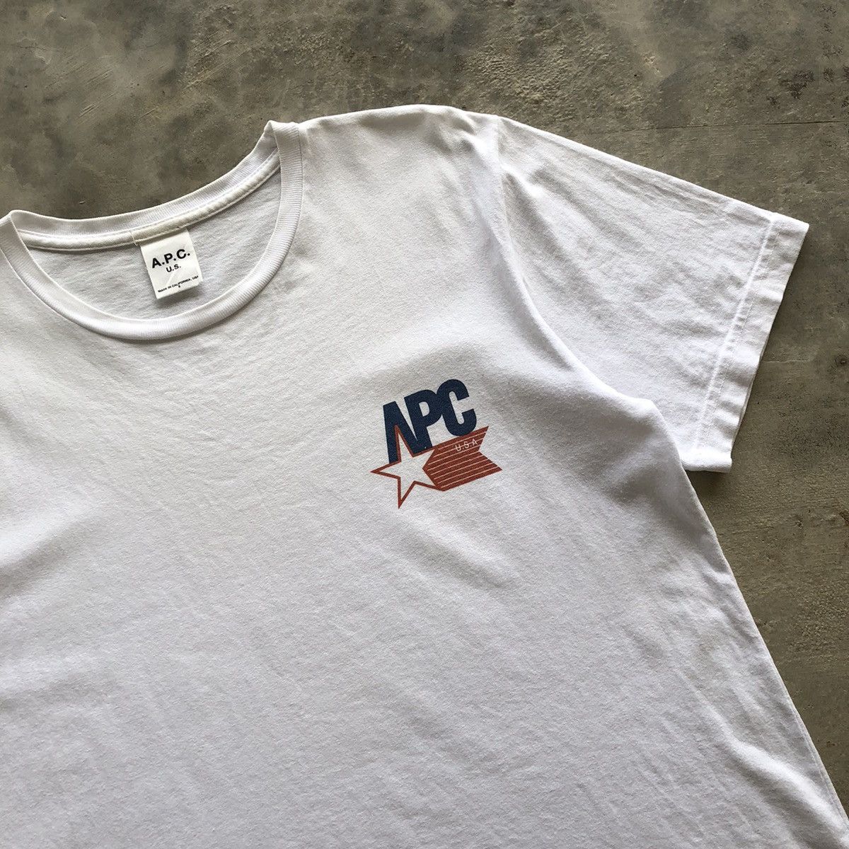 A.P.C. A.P.C. Simple Usa Design T-Shirt Size US S / EU 44-46 / 1 - 3 Thumbnail