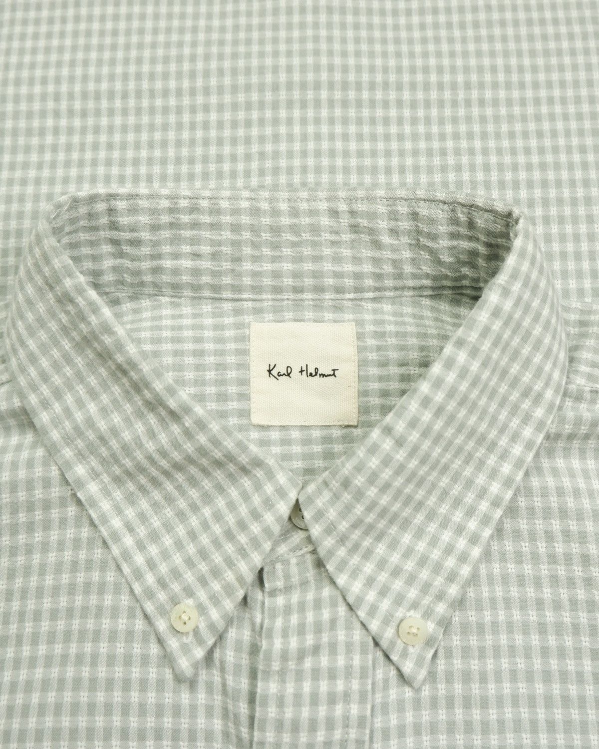 Karl Helmut Vintage Karl Helmut Japanese Gingham Shirt Size US M / EU 48-50 / 2 - 10 Thumbnail