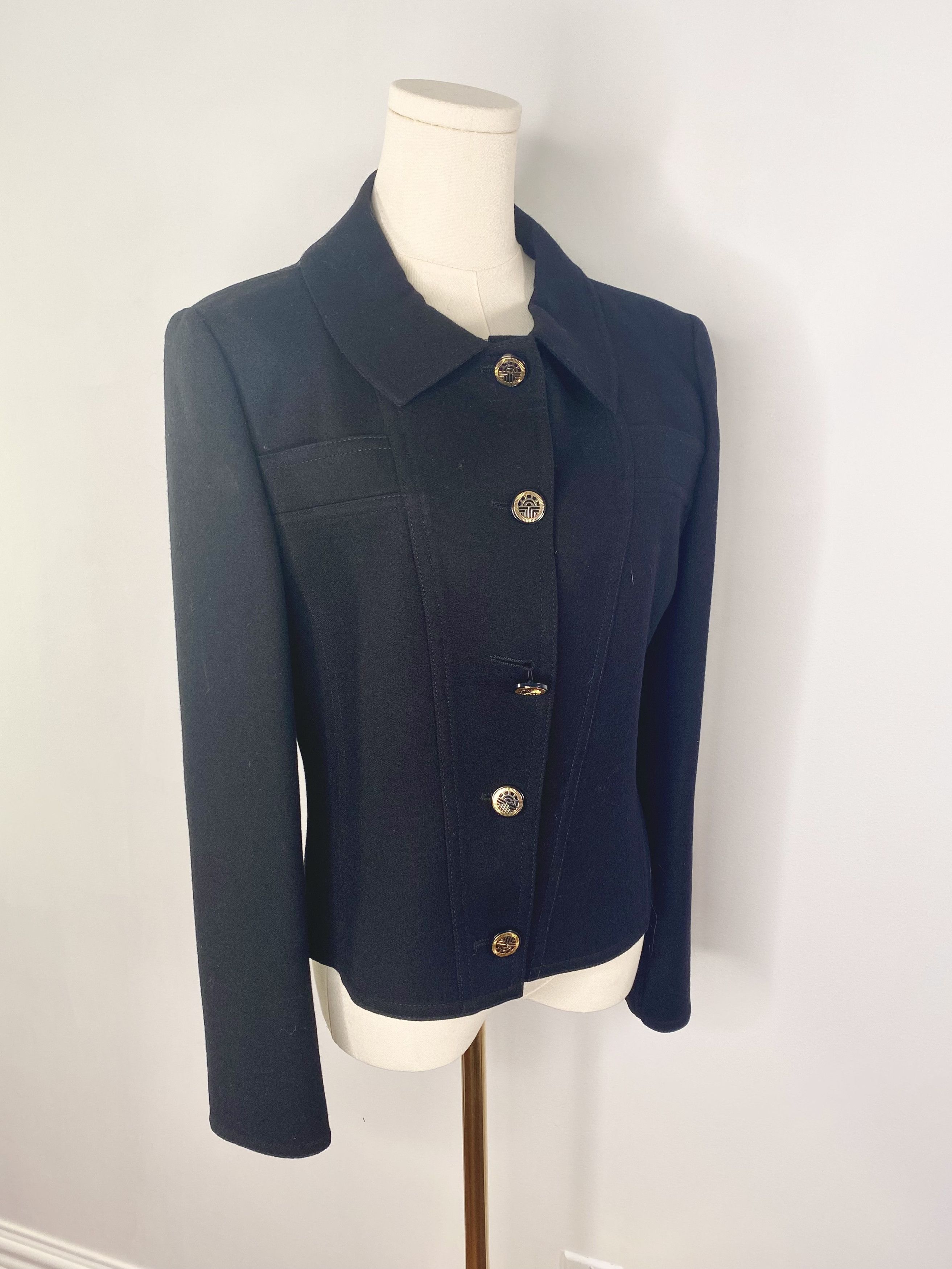Louis Feraud Louis Feraud - Black Jacket Size S / US 4 / IT 40 - 7 Thumbnail