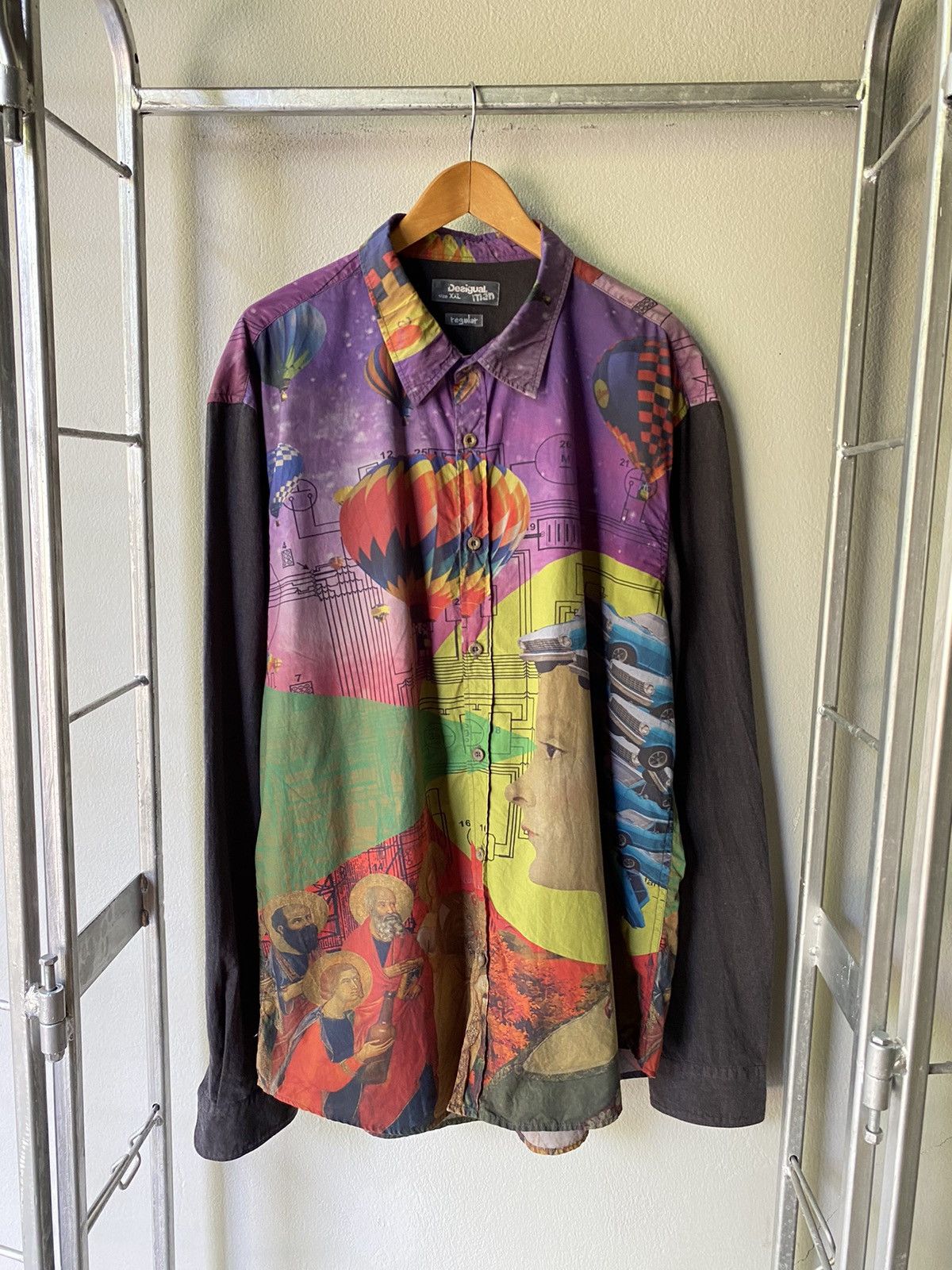 Desigual Desigual man GLOBO printed shirt Size US XXL / EU 58 / 5 - 1 Thumbnail