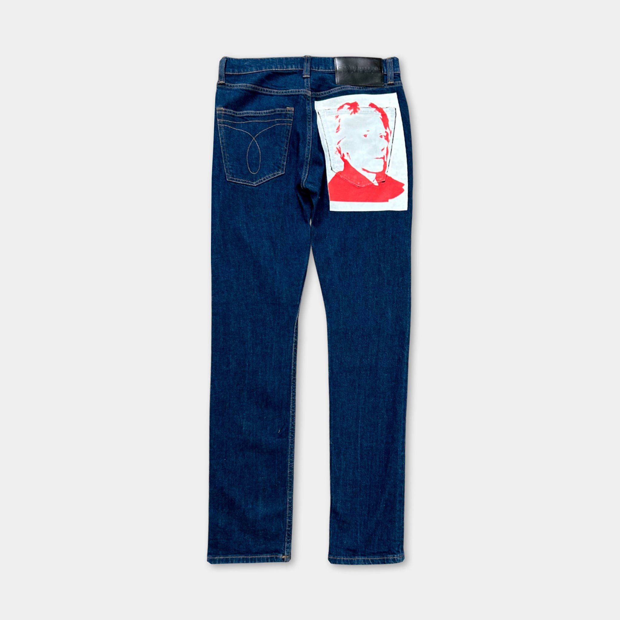 Calvin Klein 205W39NYC Calvin Klein Andy Warhol Straight Cut Blue Jeans Size US 29 - 1 Thumbnail