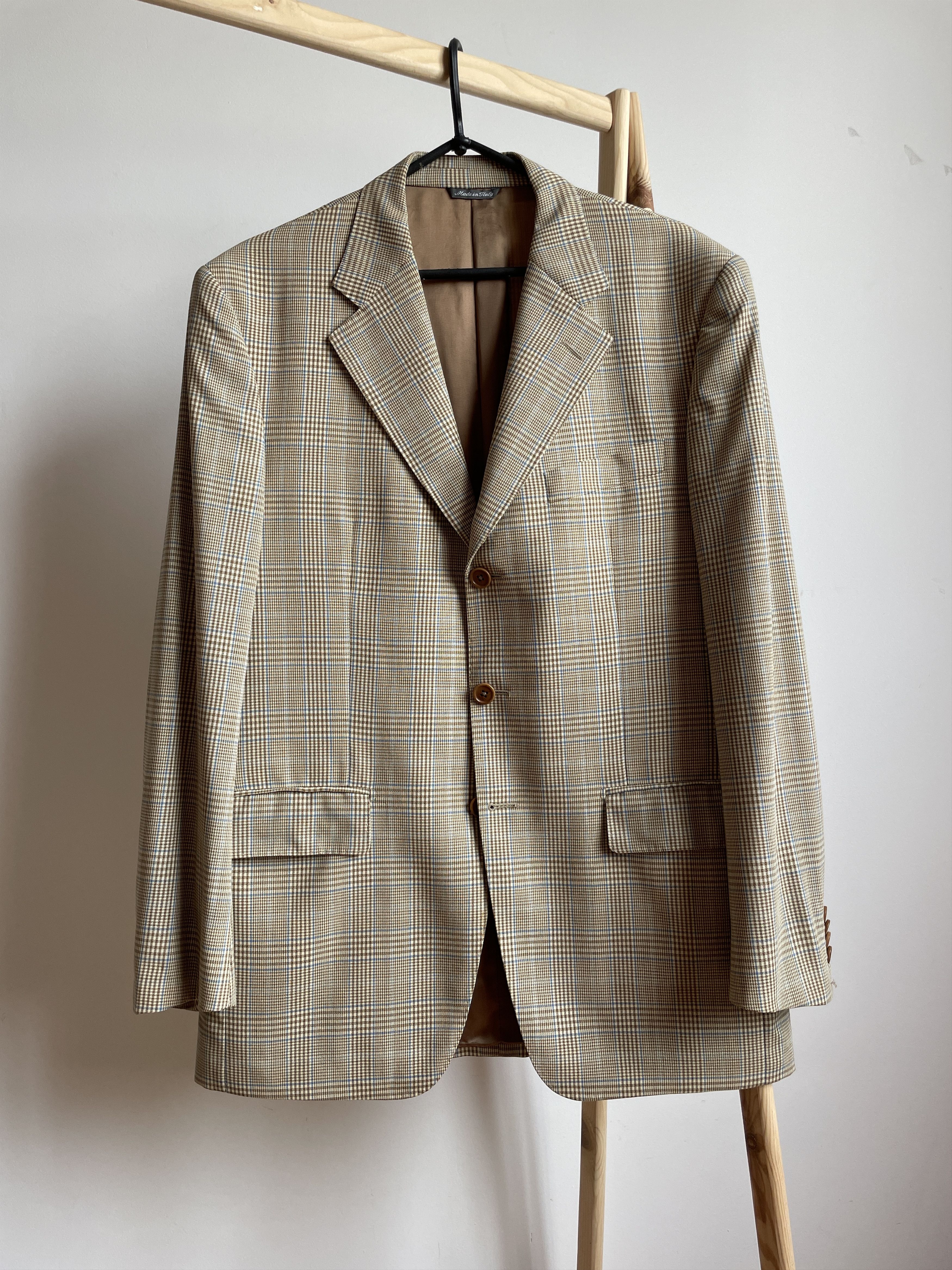 Tombolini Tombolini Loro Piana Fabric Plaid Wool Blazer Size EUR 50R Size 40R - 1 Thumbnail