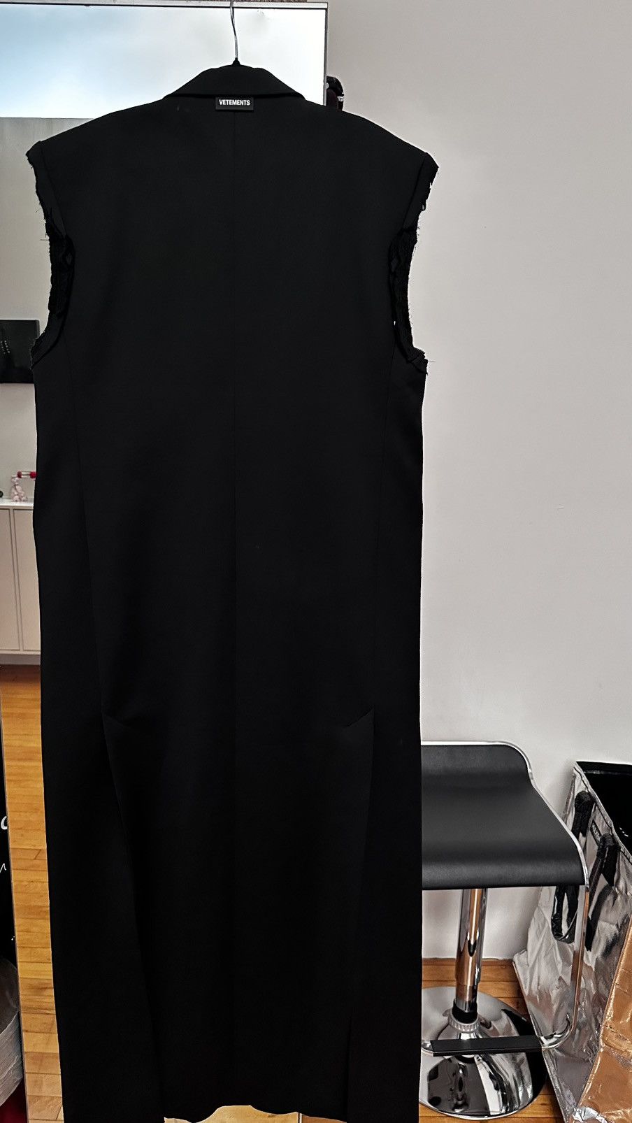 Vetements Vetements Sleeveless Single-Breasted Coat Size 50R - 8 Thumbnail