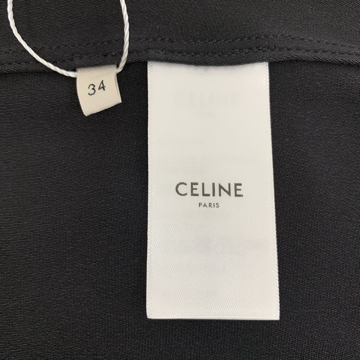 Celine Celine Black Mulberry Silk Short Sleeve Shirt Size XXS / US 00 / IT 34 - 7 Thumbnail