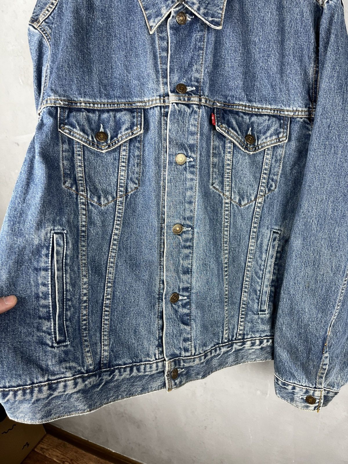 Levi's Levis denim jacket vintage 90s western style Size US XXL / EU 58 / 5 - 8 Thumbnail