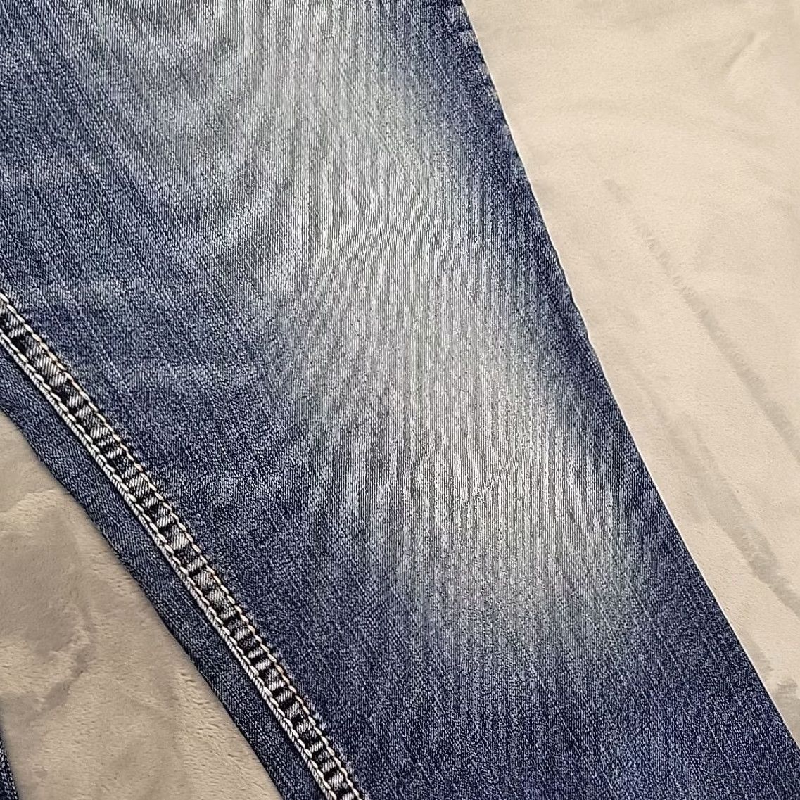 Silver Jeans Co. VINTAGE Silver Jeans Womens 20 Tall Suki Slim Bootcut Stretch Blend Thick Stitch Cowboy Jeans Blue 34in Inseam with Belt Loops Womens Size 42" / US 20 - 4 Thumbnail