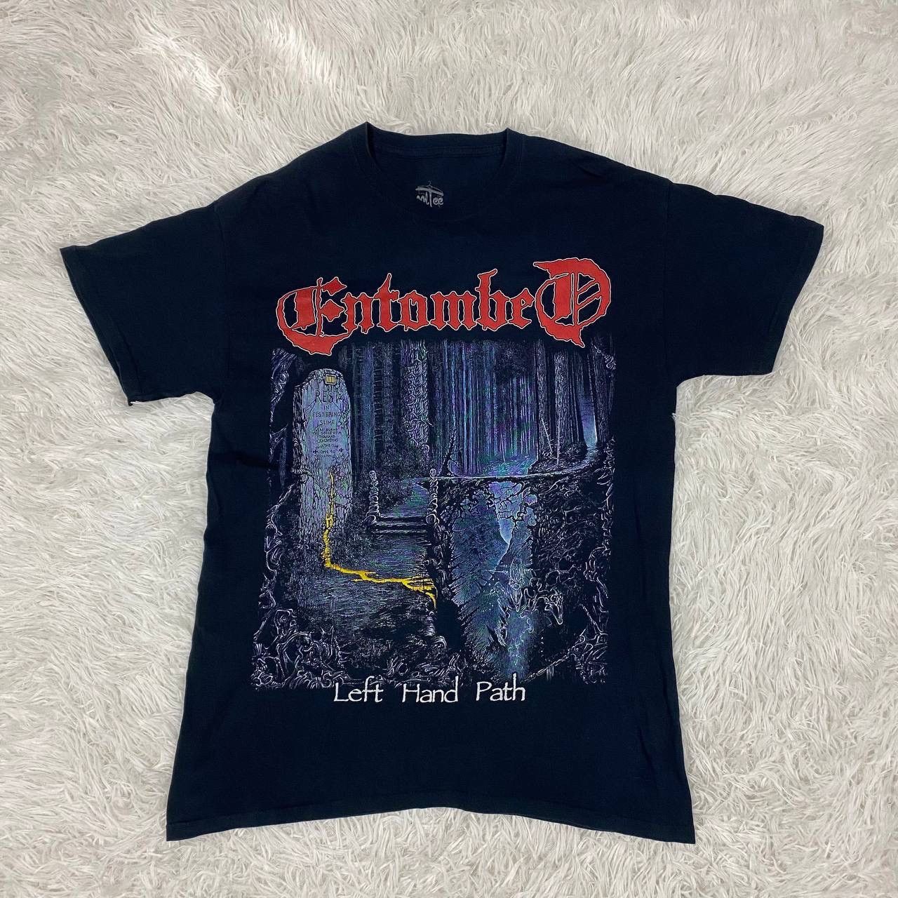 Band Tees Death metal band entombed left hand path cover album art Size US M / EU 48-50 / 2 - 1 Thumbnail