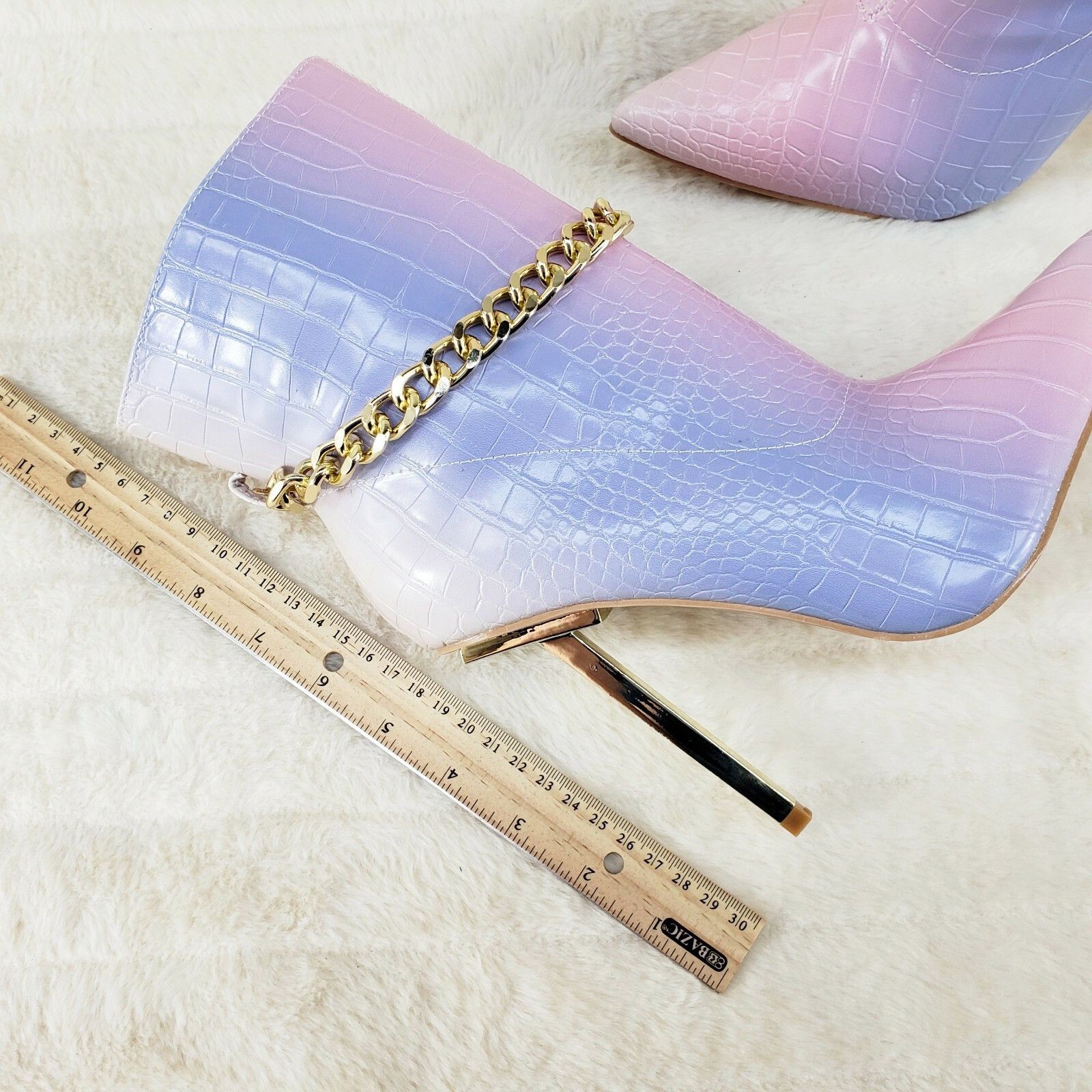 Other Roxy Pink Lilac Pointy Toe Slim Stiletto Heel Sexy Ankle Boo Size US 7.5 / IT 37.5 - 6 Thumbnail