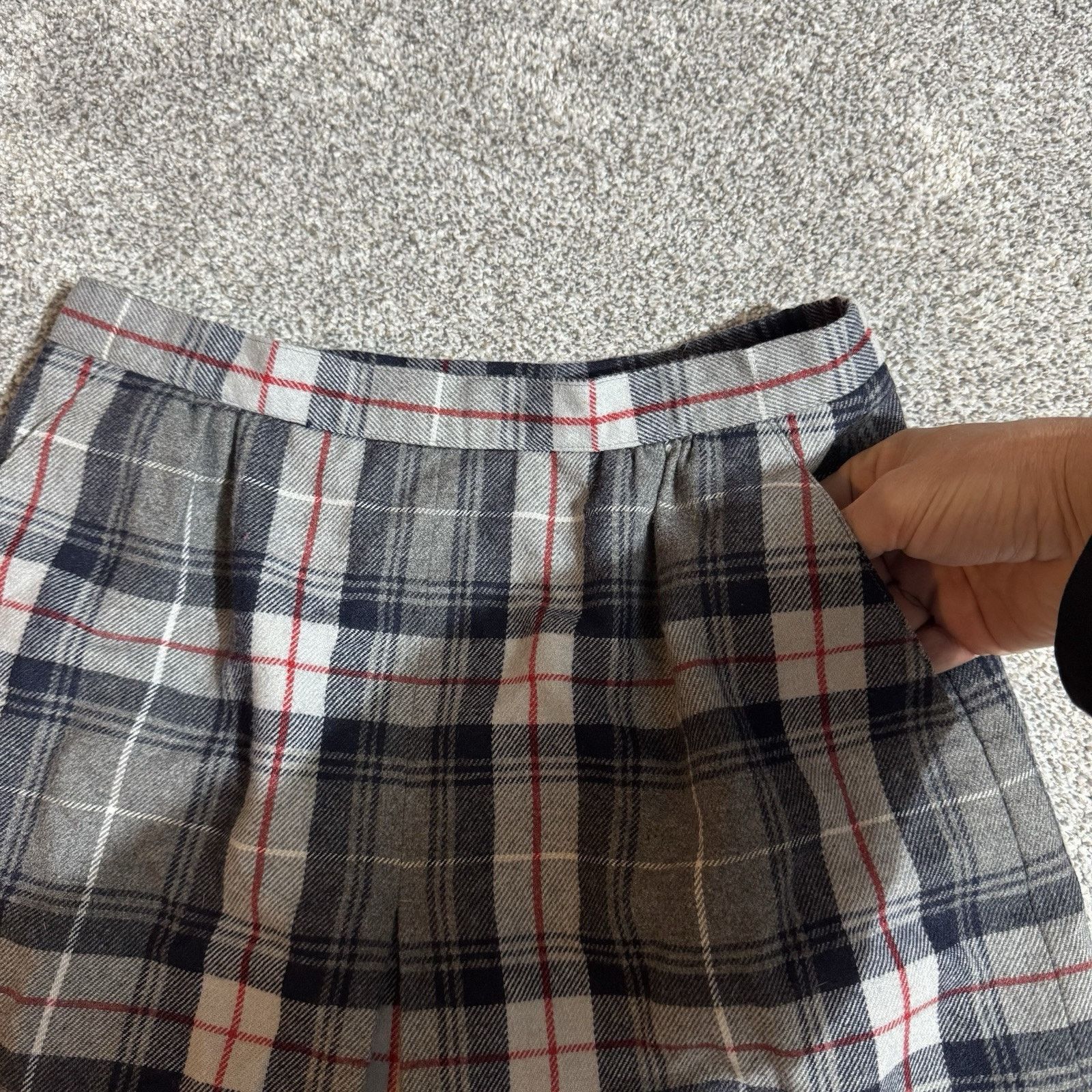 Other Vintage 70s ILGWU Skirt Size 10 Petite Plaid Dark Academia Size 32" / US 10 / IT 46 - 5 Thumbnail
