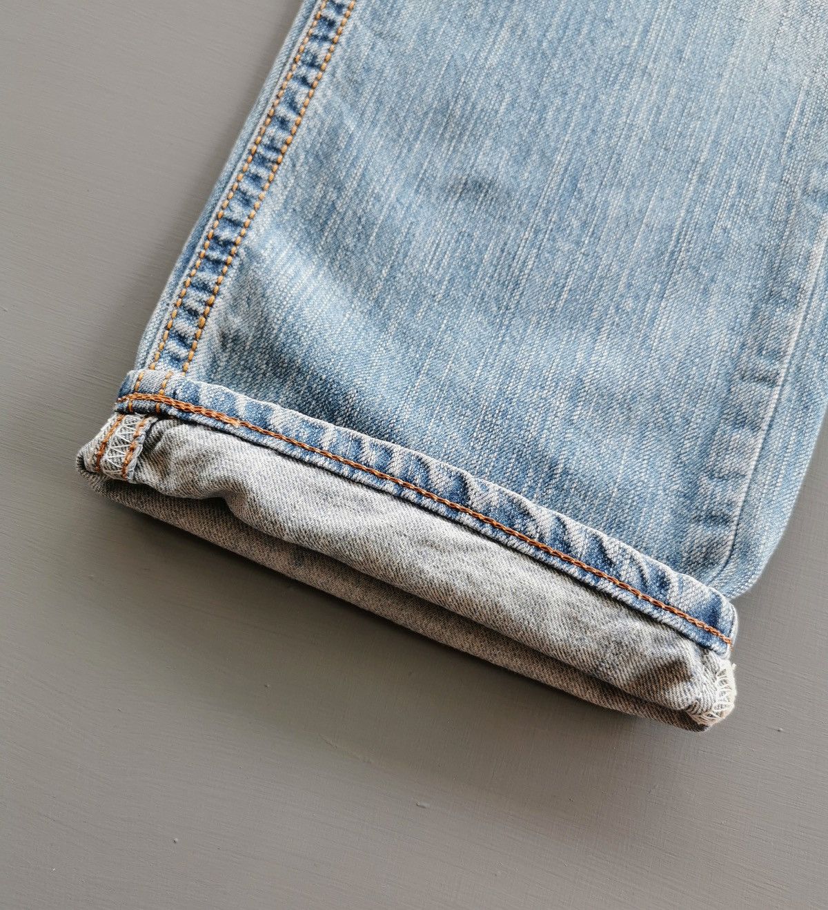 Edwin Edwin 423XVS Light Blue Distressed Denim Jeans Size US 34 / EU 50 - 7 Thumbnail