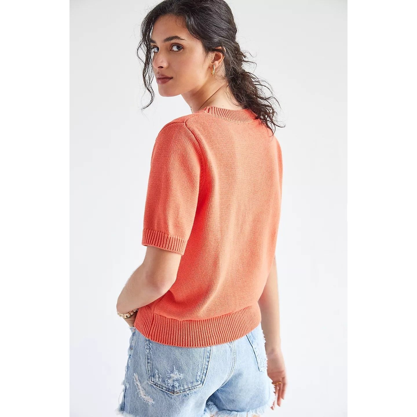 Anthropologie Callahan Pineapple Embroidered Sweater Tee Size XS / US 0-2 / IT 36-38 - 3 Thumbnail