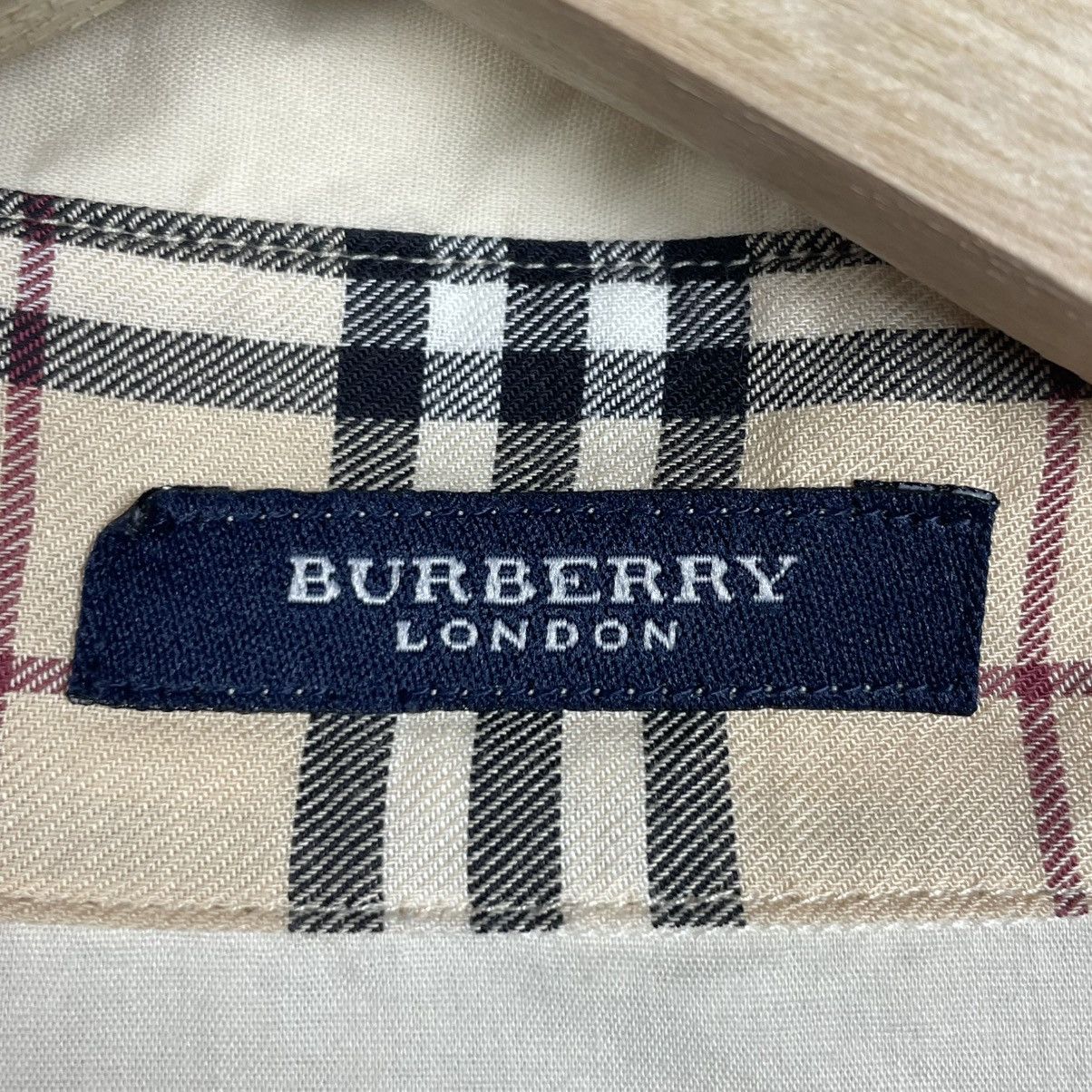 Burberry × Vintage Vintage Burberry London Nova Check Details Button Up Shirt Size US M / EU 48-50 / 2 - 7 Thumbnail