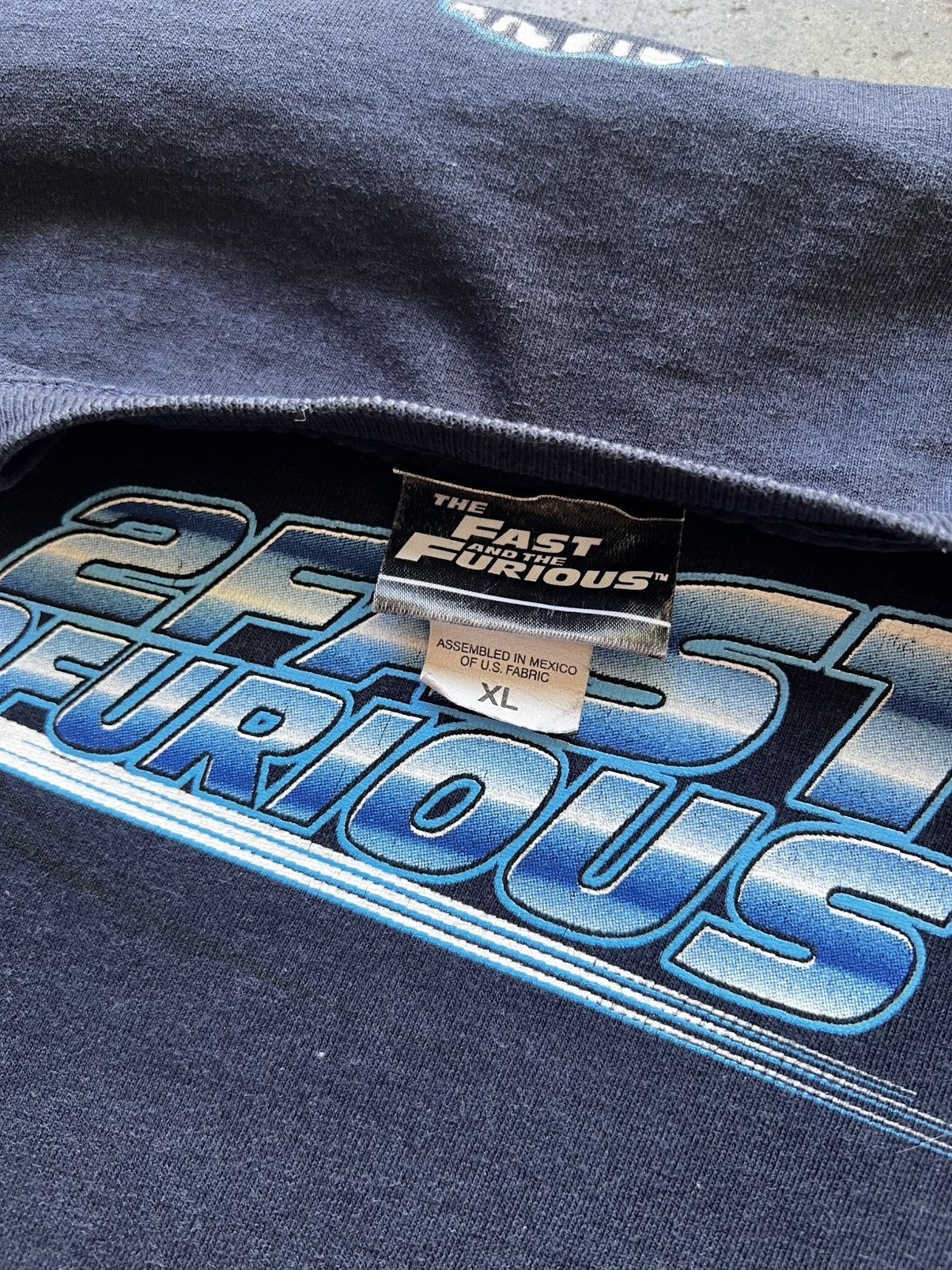 Vintage ‘00s 2 Fast 2 Furious Movie Promo Tee Shirt Car Dragg Boost Size US XL / EU 56 / 4 - 5 Thumbnail