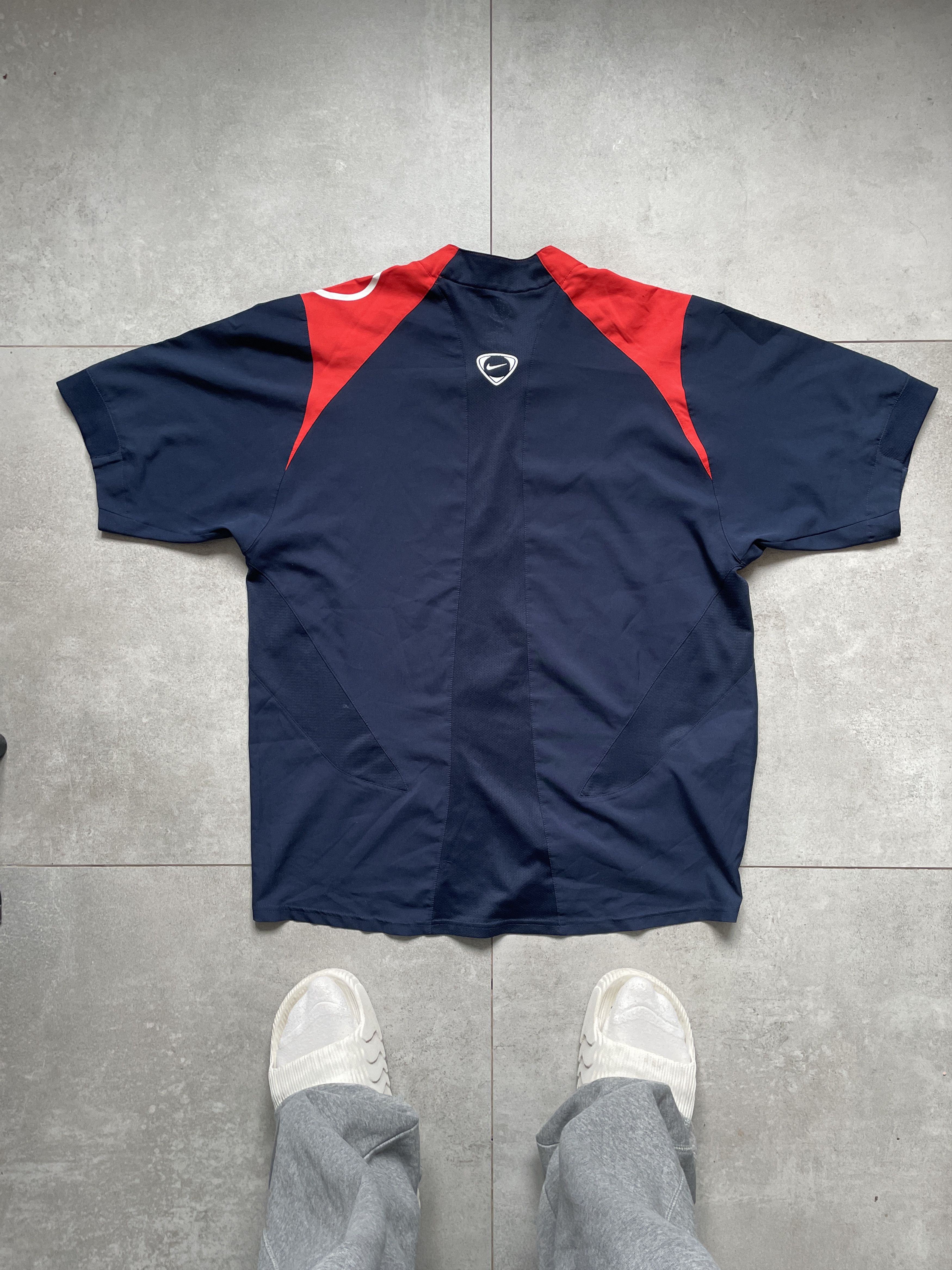 Nike Y2K NIKE TOTAL 90 T90 BLOKE BLOKECORE NAVY RED SHIRT Size US XL / EU 56 / 4 - 2 Thumbnail