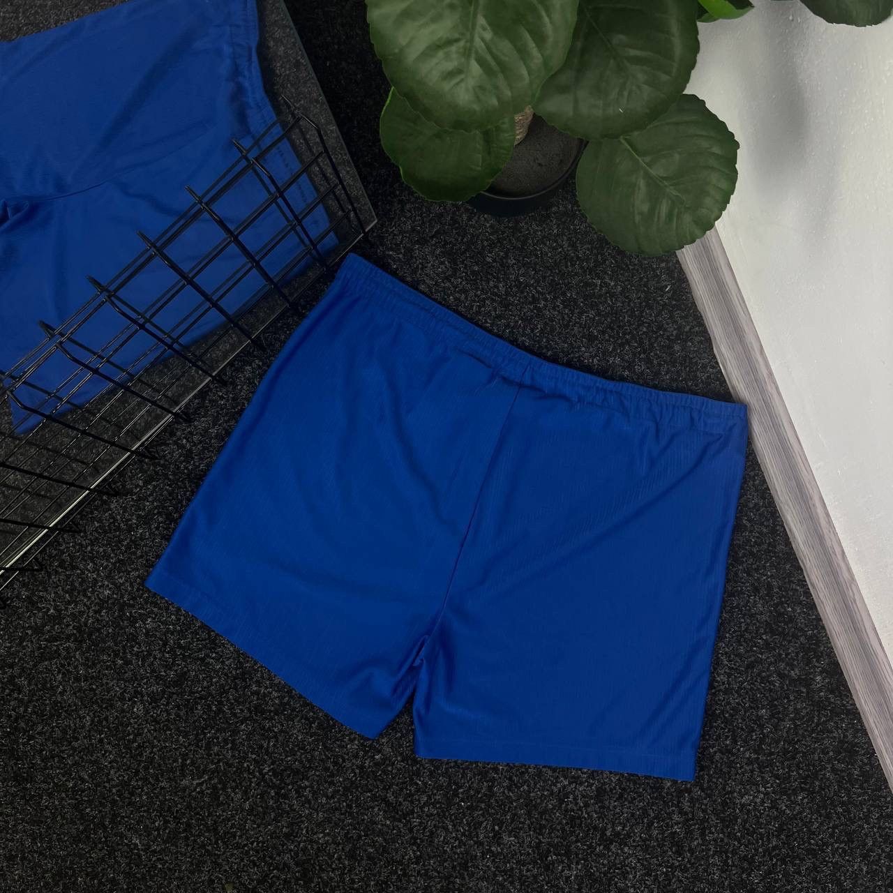 Nike Nike Vintage Jersey Blue Shorts Rare Y2k Drill Mini Swoosh Size US 34 / EU 50 - 5 Thumbnail