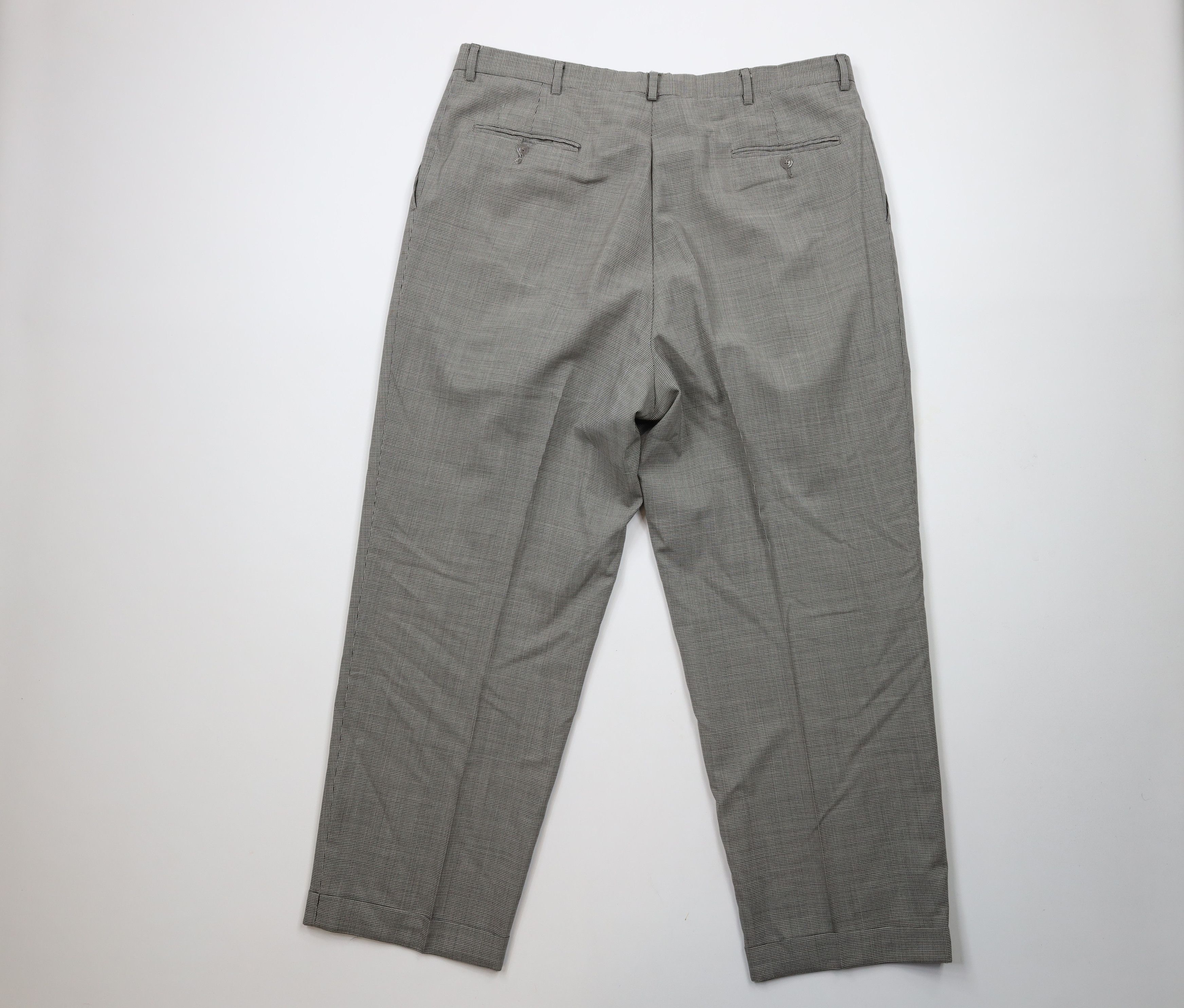 Vintage Vintage 90s Streetwear Houndstooth Wide Leg Chino Pants Size US 38 / EU 54 - 8 Thumbnail
