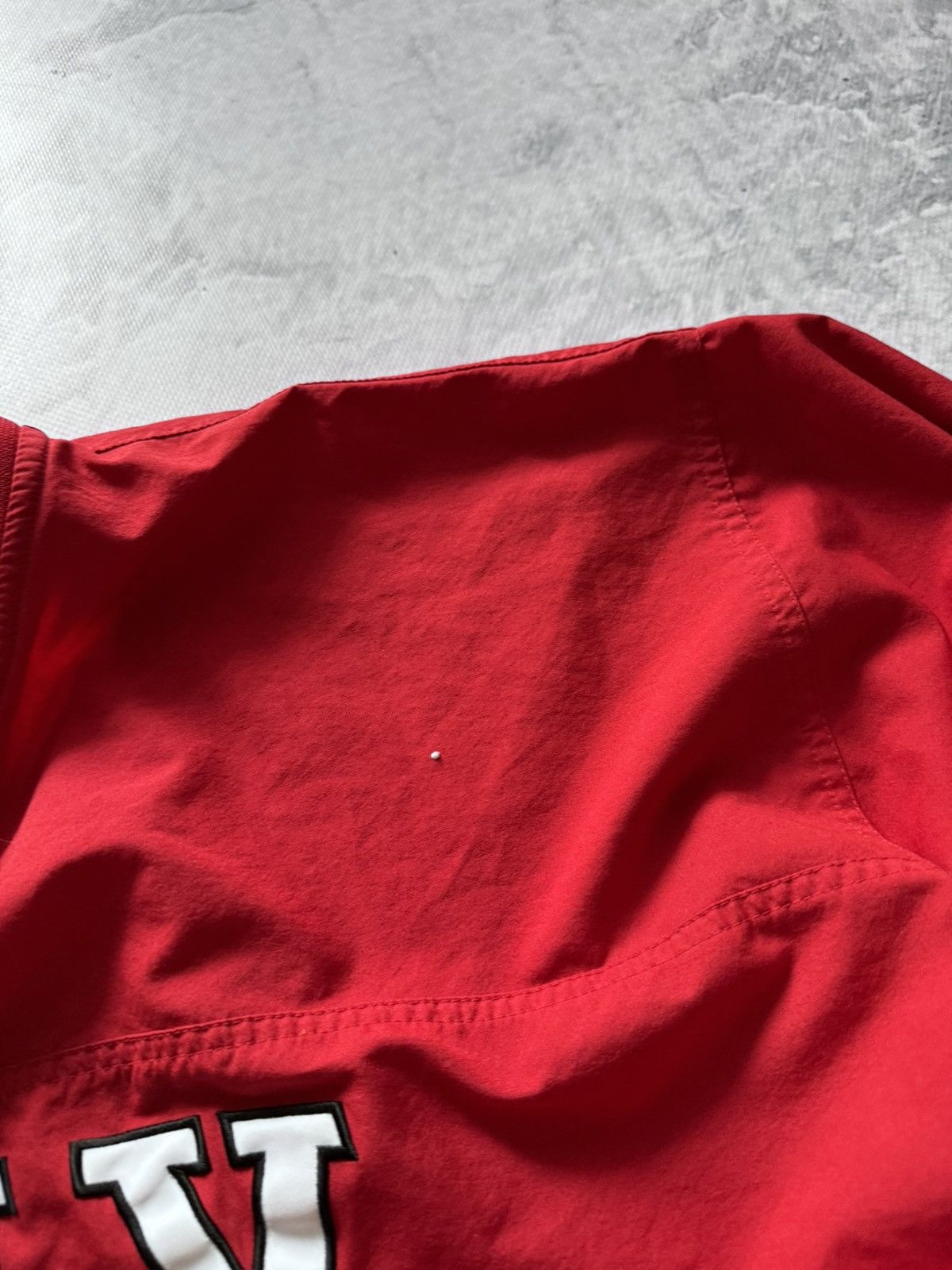 Nike × Vintage 90s Nike Vintage Nylon Center Swoosh Oversize Sweatshirt Y2K Size US XL / EU 56 / 4 - 5 Thumbnail
