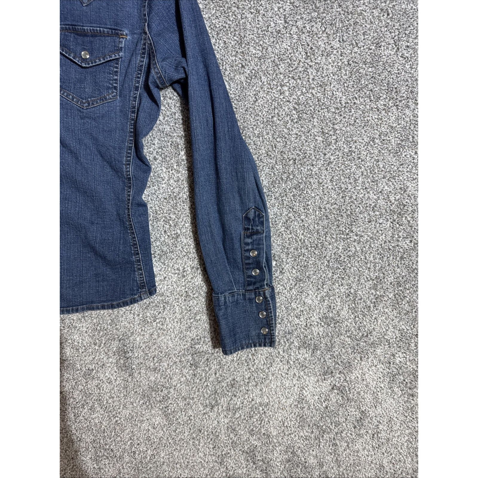 Levi's Levis Jean Jacket Womens Small Pearl Snap Paris Hilton Y2K Size S / US 4 / IT 40 - 2 Thumbnail