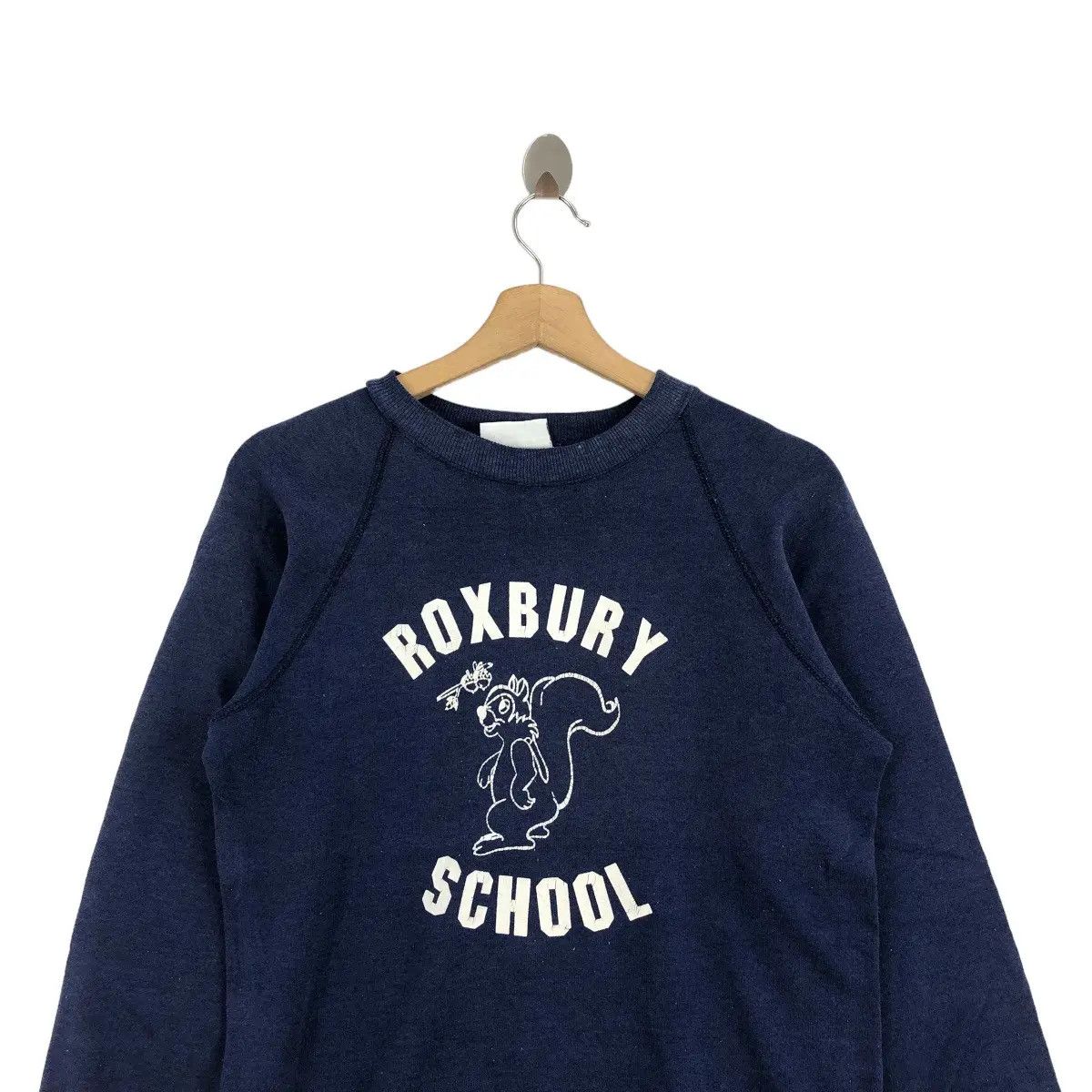 Vintage Vtg 90’ BASSET WALKER Roxbury School Sweatshirt Collegiate Size S / US 4 / IT 40 - 3 Thumbnail