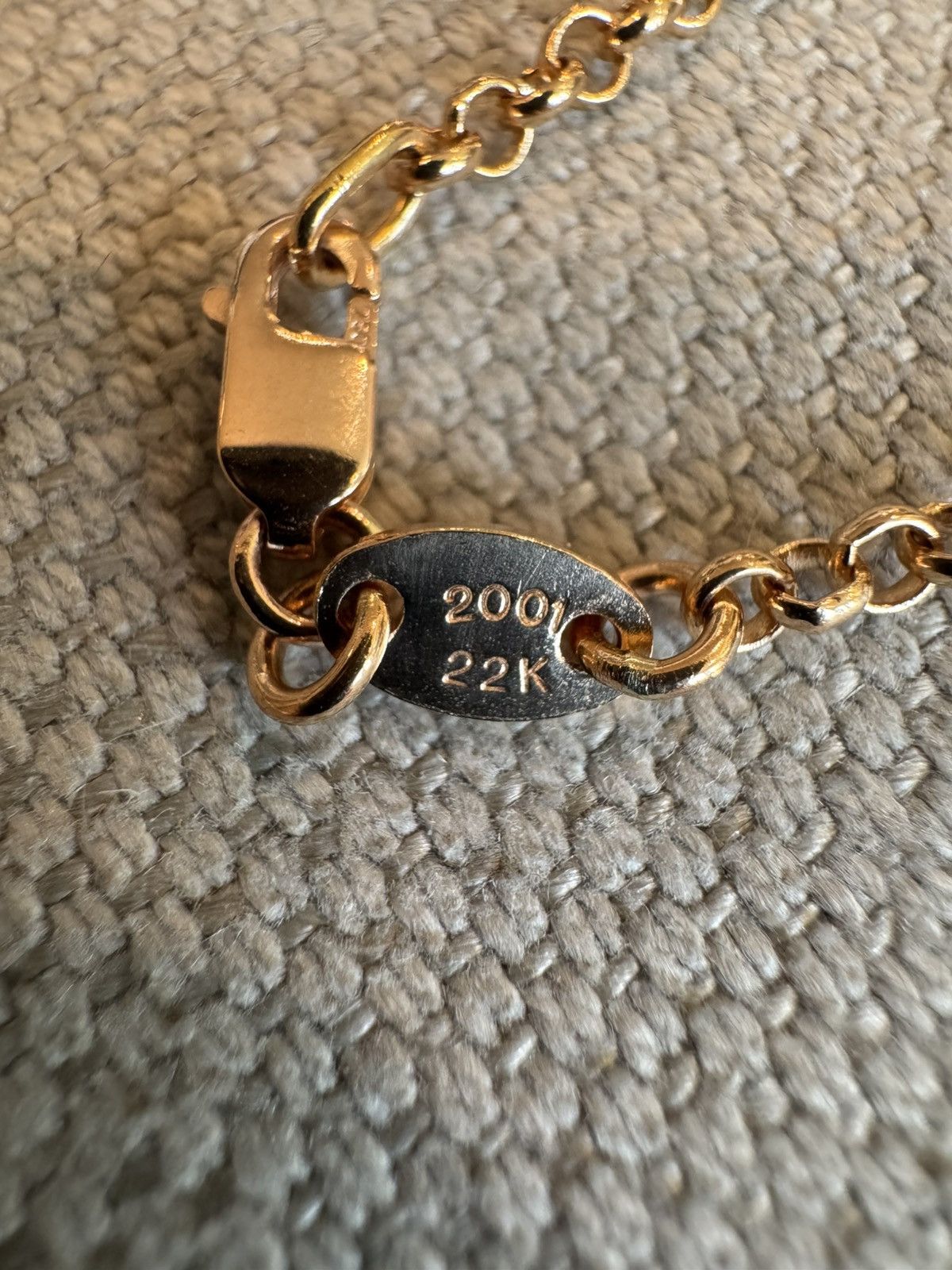 Chrome Hearts Chrome Hearts 22k Yellow Gold Diamond Safety Pin Necklace Size ONE SIZE - 9 Thumbnail