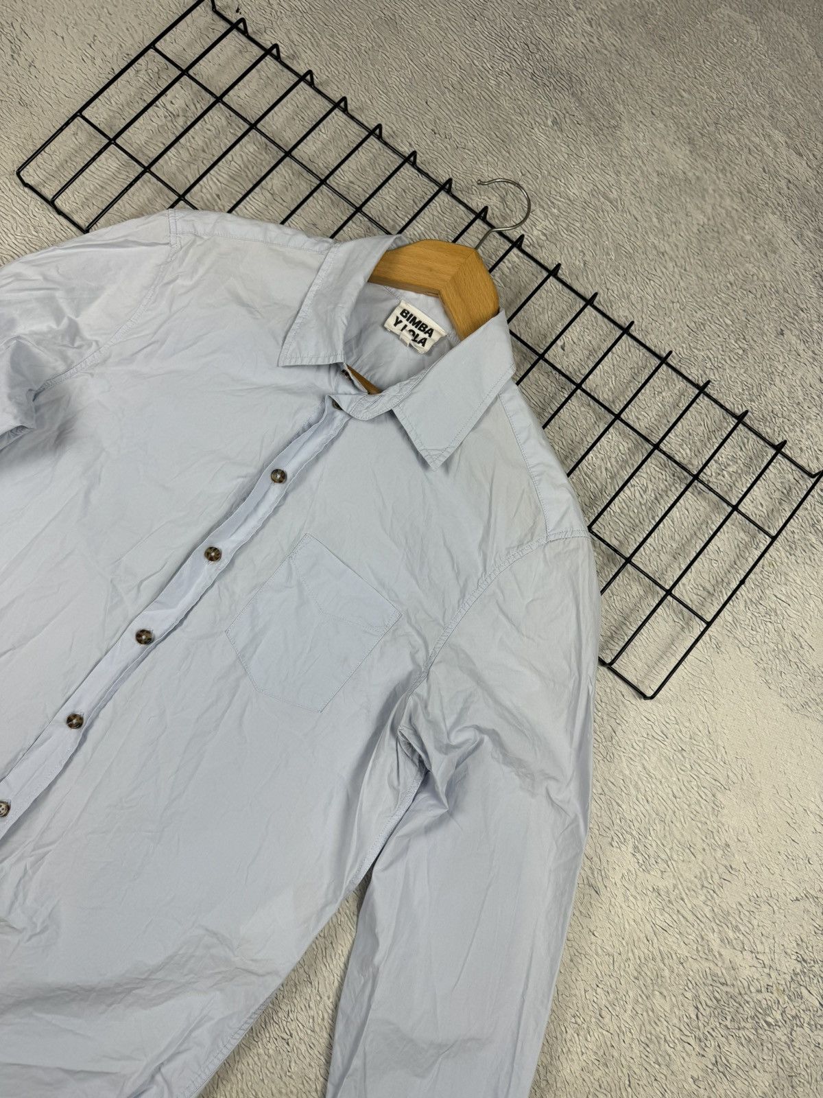 Designer × Japanese Brand × Vintage Bimba y Lola Blue Shirt Button up oldmoney S size Size US S / EU 44-46 / 1 - 2 Thumbnail