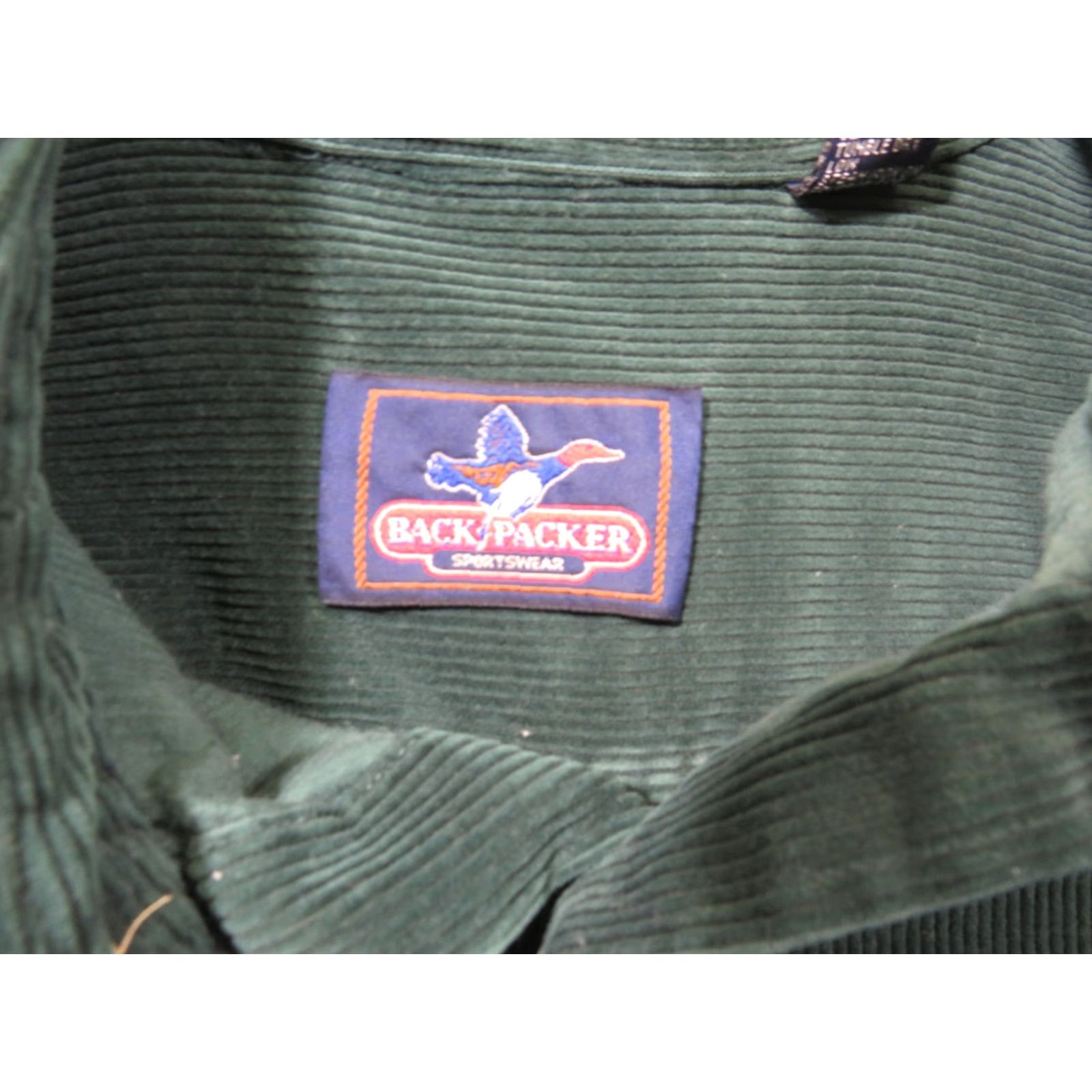 Vintage VINTAGE Back Packer Sportswear Corduroy Shirt Green Cotton Button-Up Medium Men Casual 70s Size US M / EU 48-50 / 2 - 4 Thumbnail