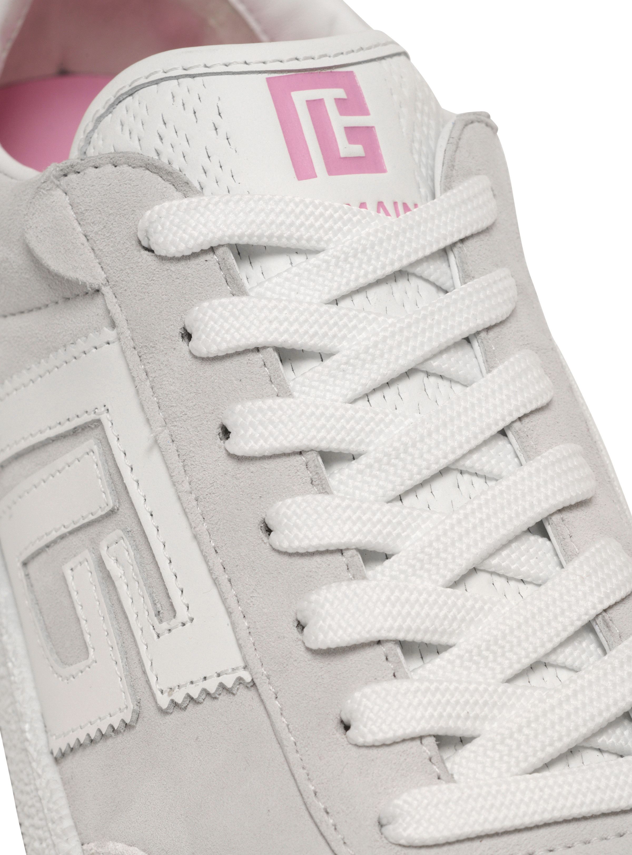 Balmain o1s1wg110925 Swan Panelled Sneakers in White Size US 6 / IT 36 - 8 Thumbnail