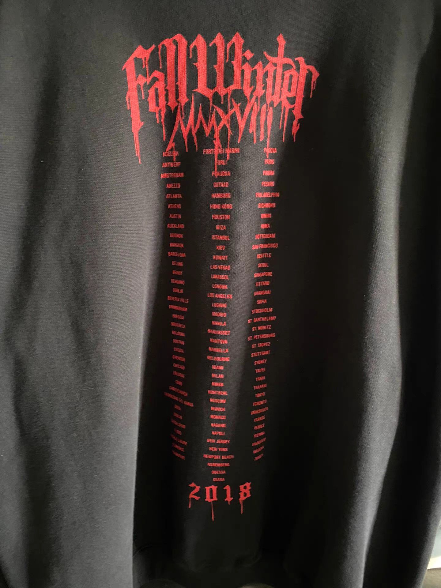 Vetements Vetements 18SS Blood Drop Sanskrit heavyweight hoodie Size US M / EU 48-50 / 2 - 3 Thumbnail