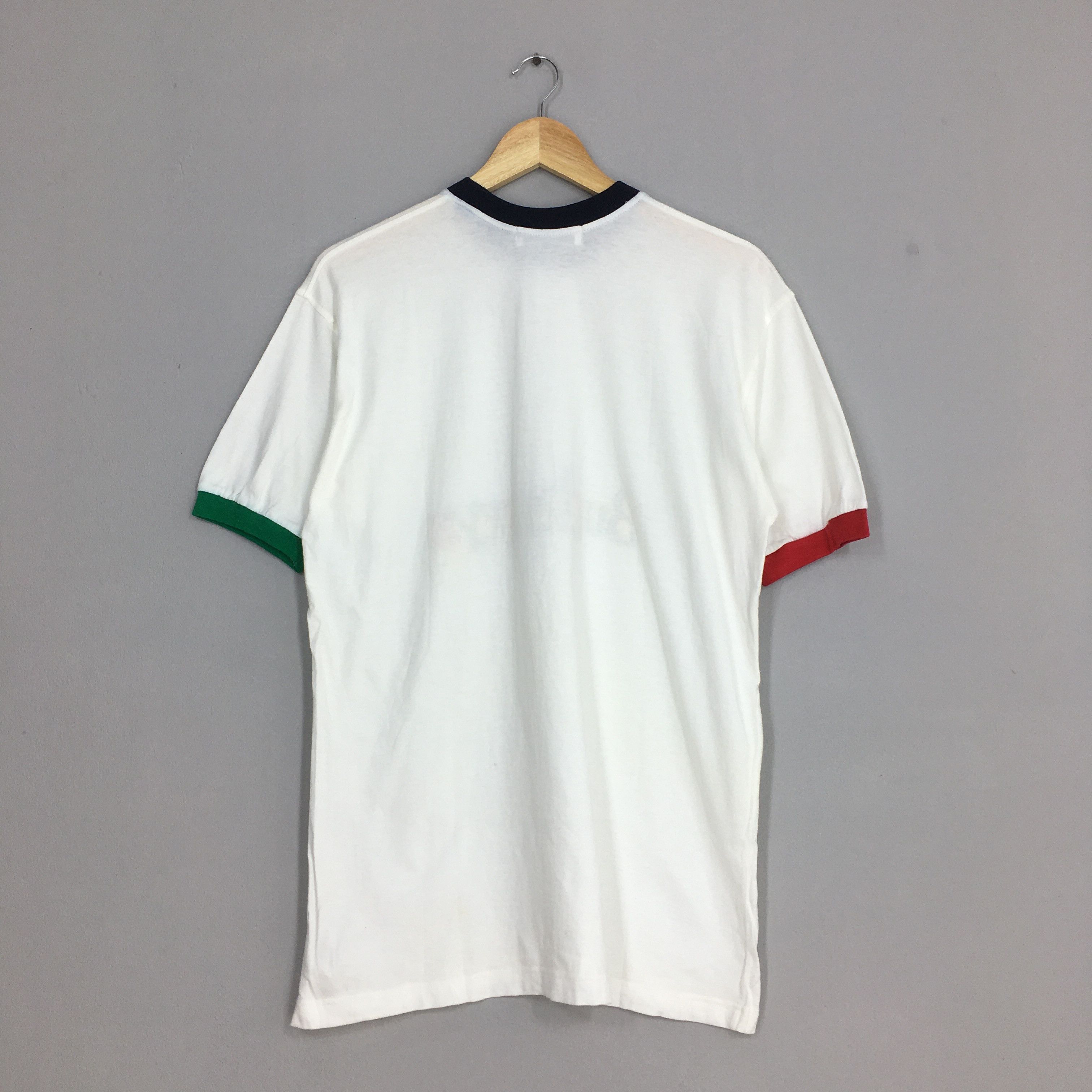 Burberry × Designer × Vintage Vintage 90's Burberrys London Embroidery Ringer Tshirt Small Size US S / EU 44-46 / 1 - 7 Thumbnail