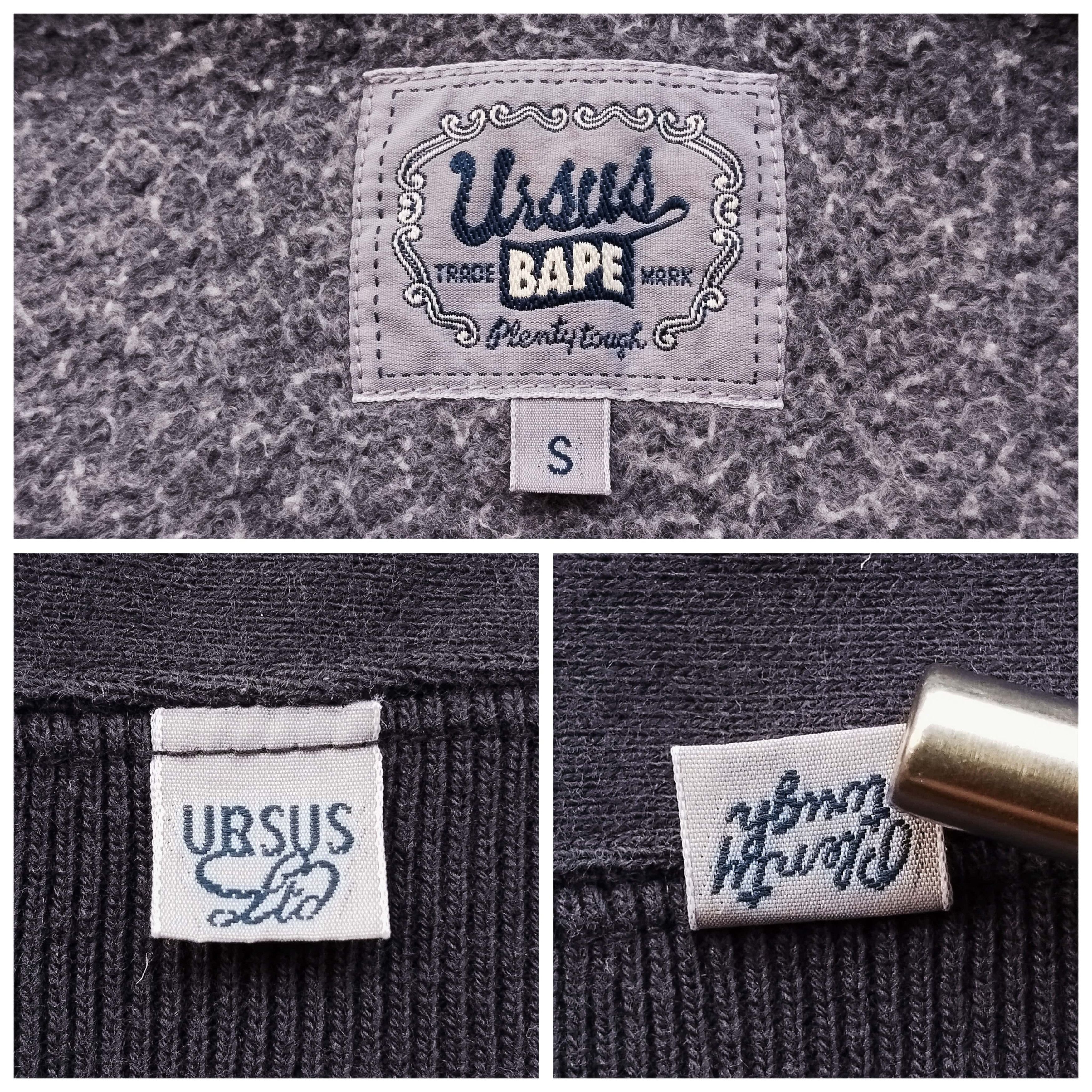 Bape Bape Ursus Embriodery Zip Hoodie (2009) Size US S / EU 44-46 / 1 - 7 Thumbnail