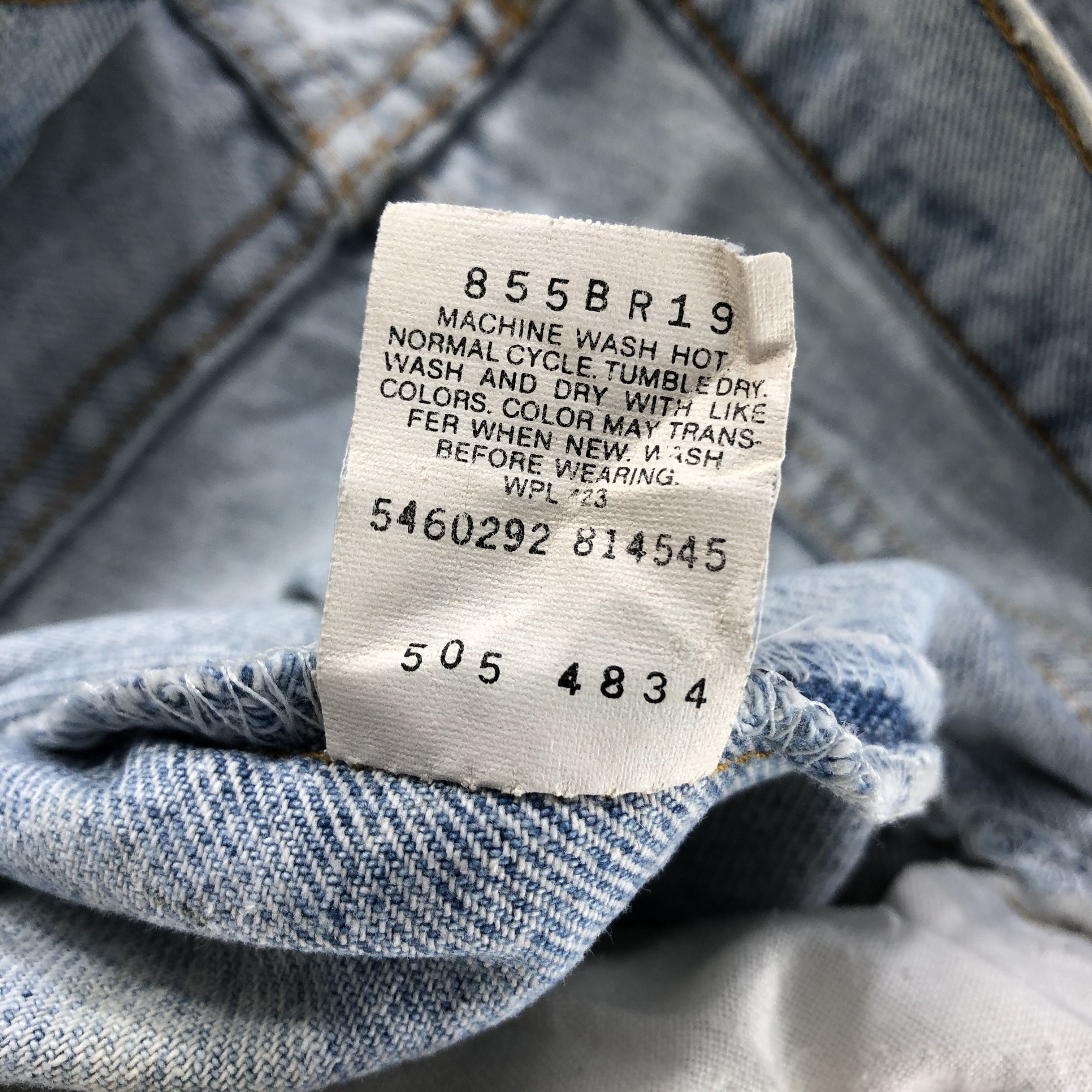 Levi's Vintage 90s Levis 505 Light Wash Jeans- J1335 Size US 36 / EU 52 - 10 Thumbnail