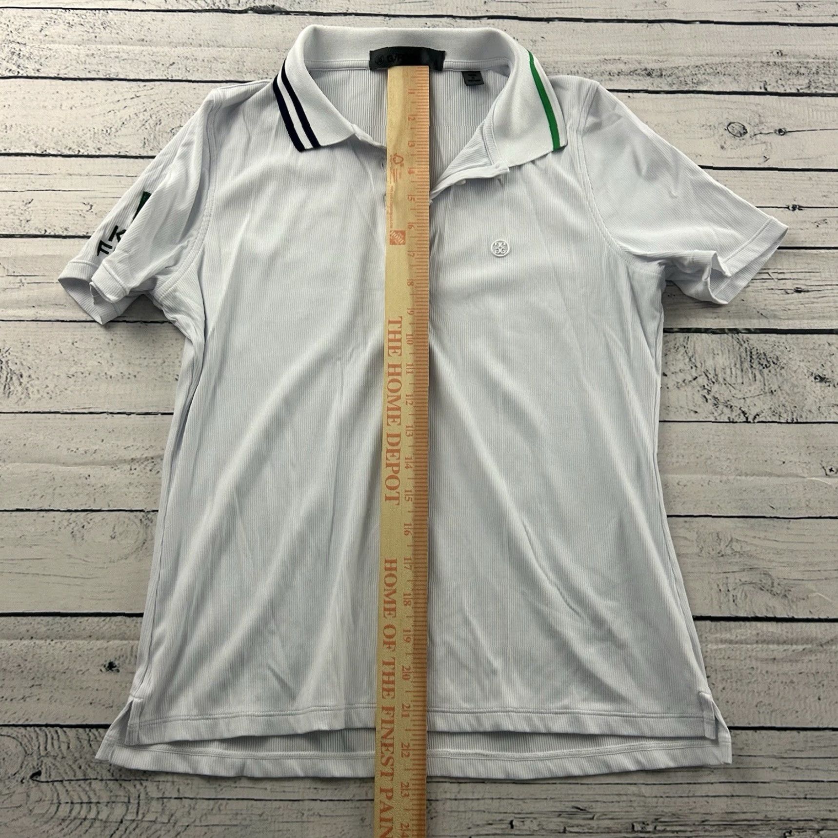 Vintage G Fore Korn Ferry Tour Short Sleeve Ribbed Golf Polo Shirt Women's Small White Size S / US 4 / IT 40 - 5 Thumbnail