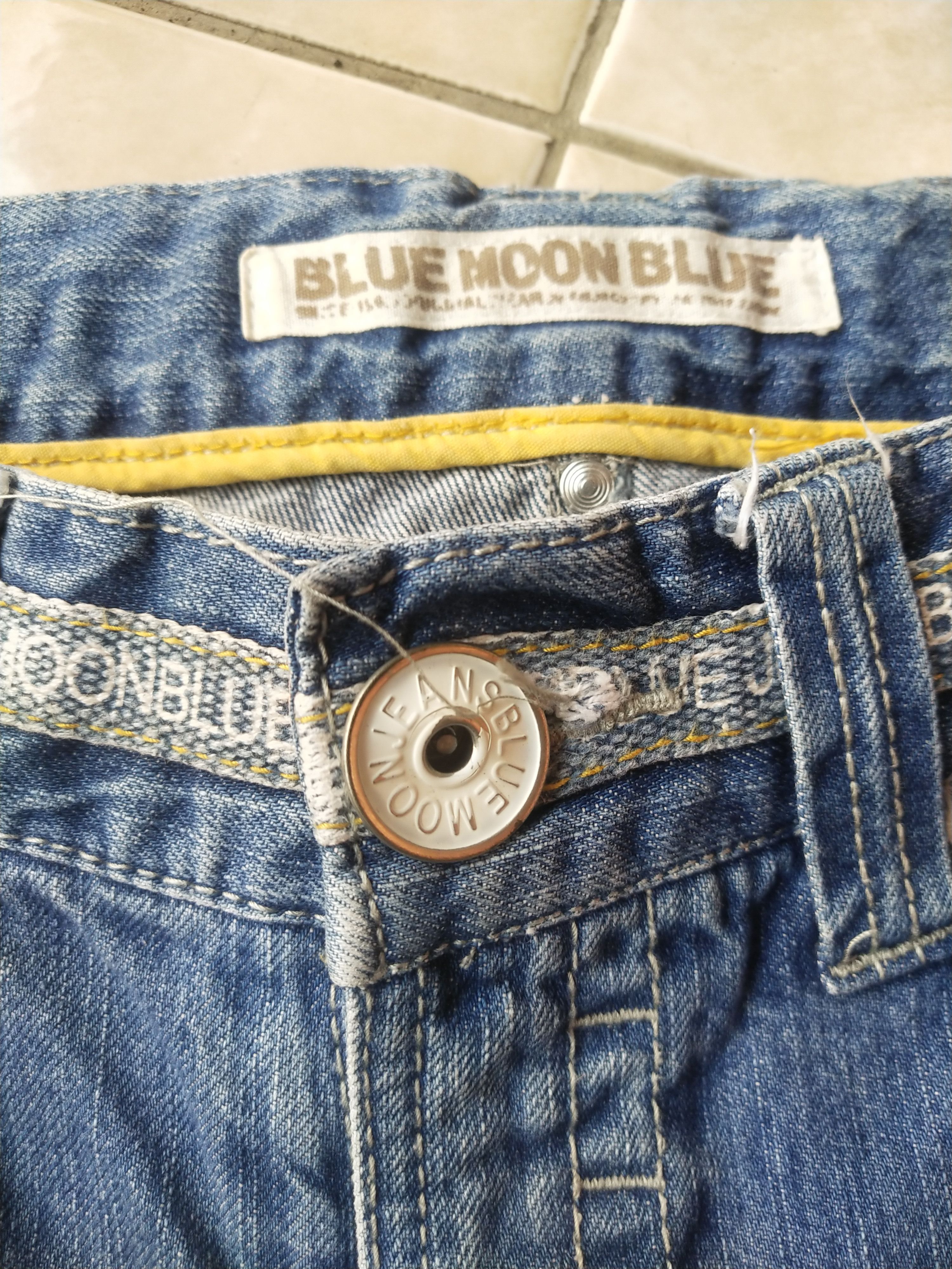 Japanese Brand Blue Moon Blue BMJ Jeans Y2K Denim Shorts Japan Harajuku Size 27" / US 4 / IT 40 - 8 Thumbnail