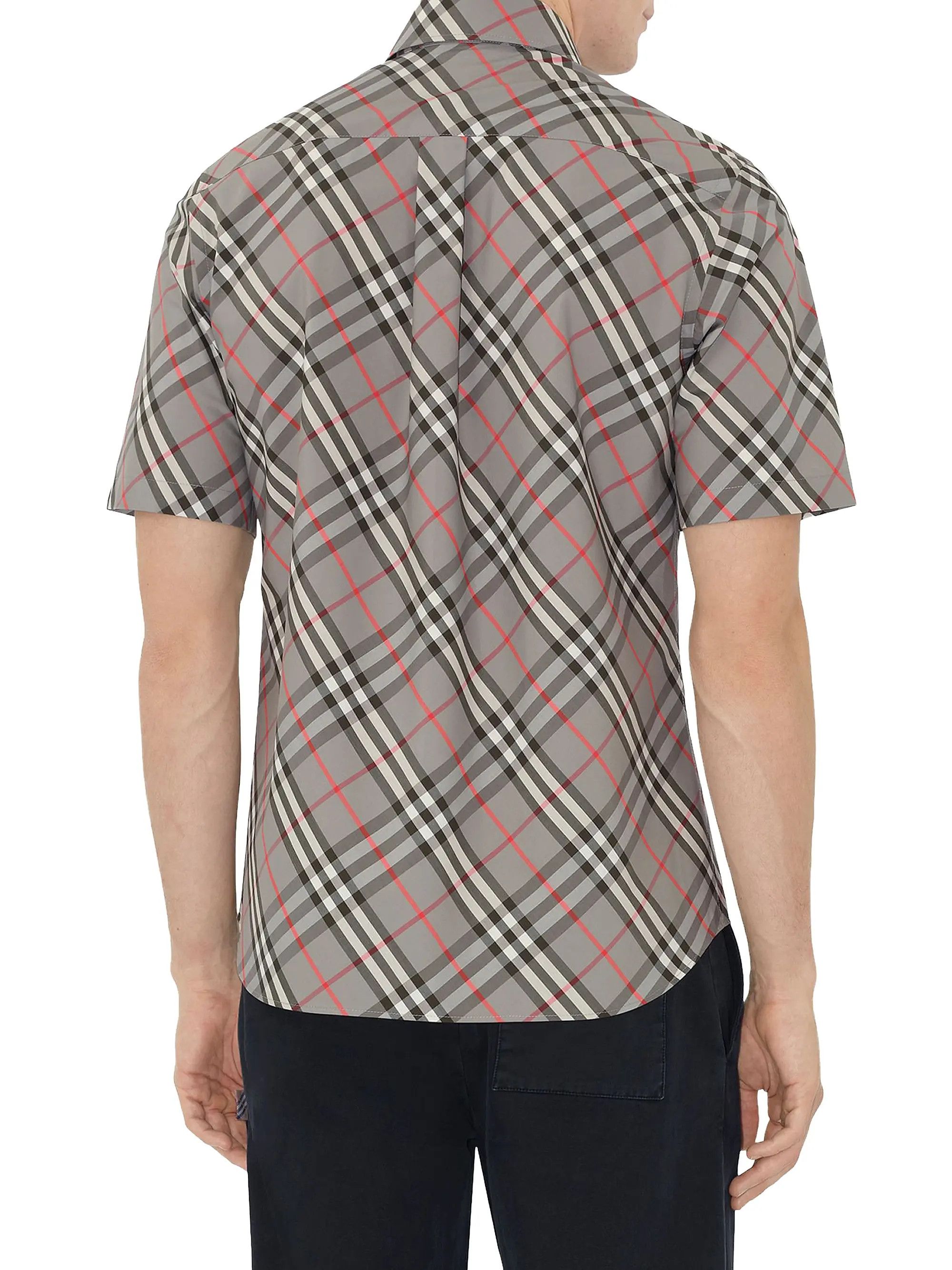 Burberry os11x0126 Check Cotton Shirt in Multicolor Size US XL / EU 56 / 4 - 5 Thumbnail