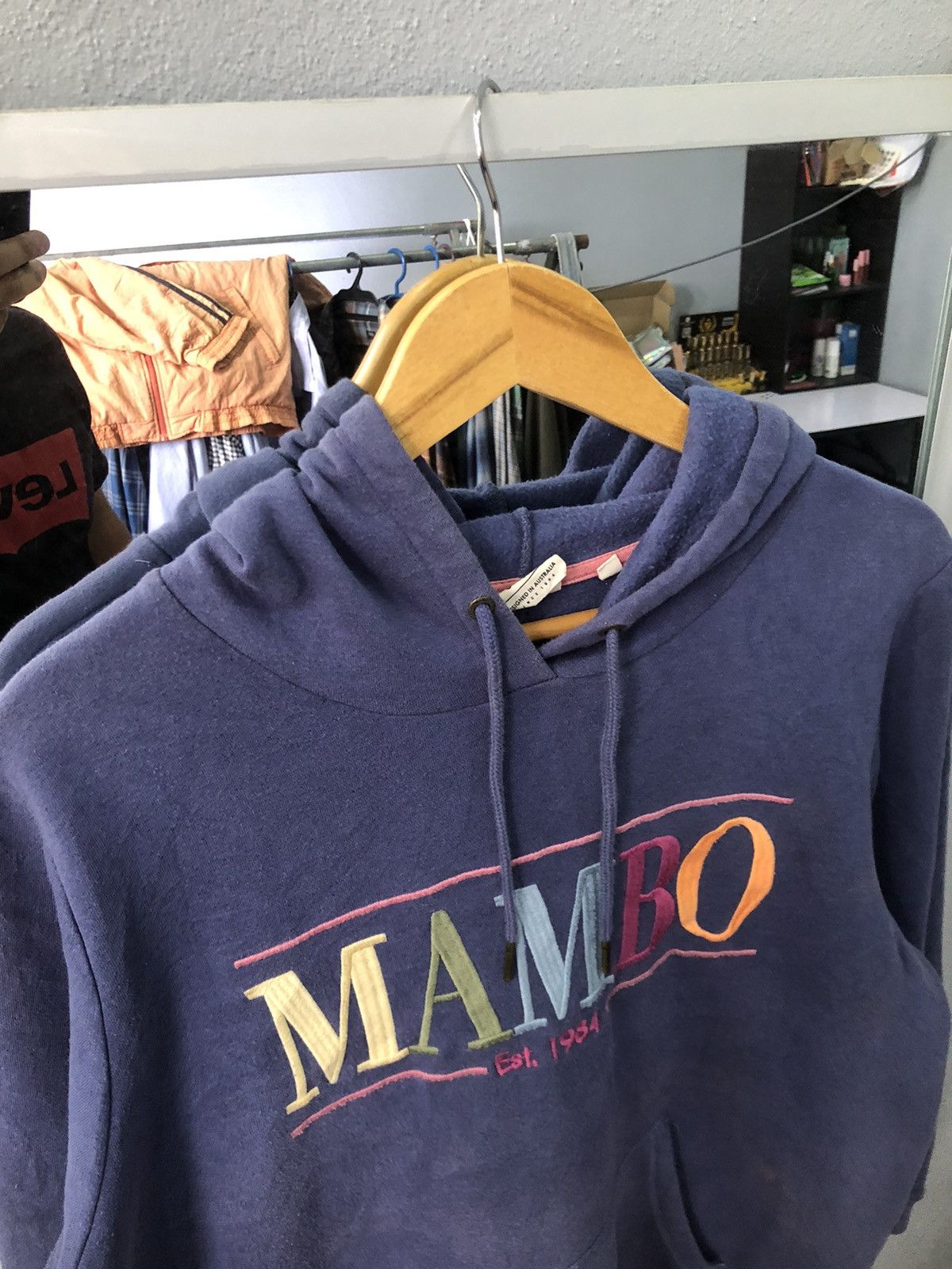 Mambo × Man Made In Australia Vintage Mambo Spell-Out Logo Hoodie Size US M / EU 48-50 / 2 - 4 Thumbnail
